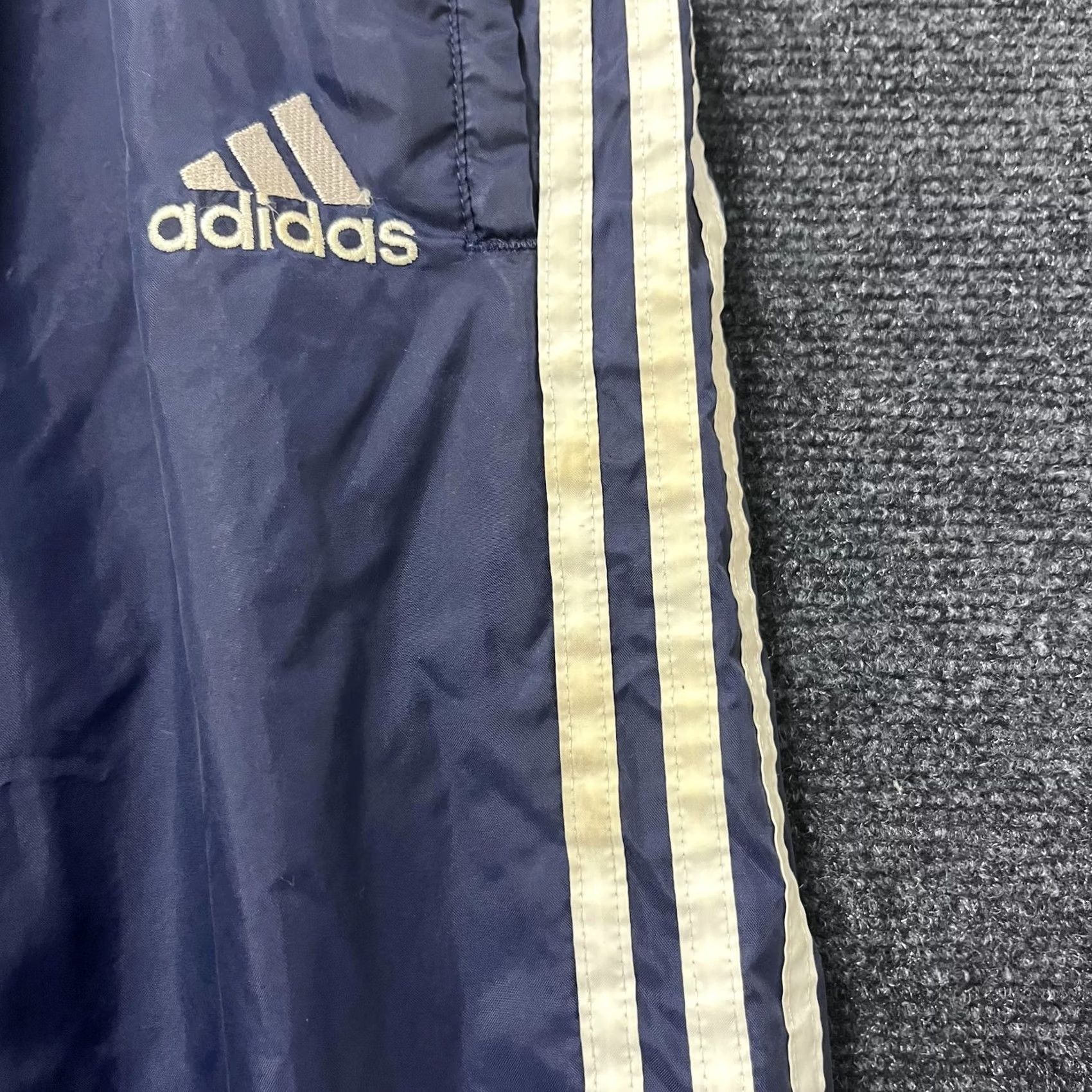 Adidas Vintage Adidas Pants Mens XL Blue 3-Stripes Track Athletic Warm Up Lined Pants Mens XL Blue 3-Stripes Track Size US 36 / EU 52 - 3 Thumbnail