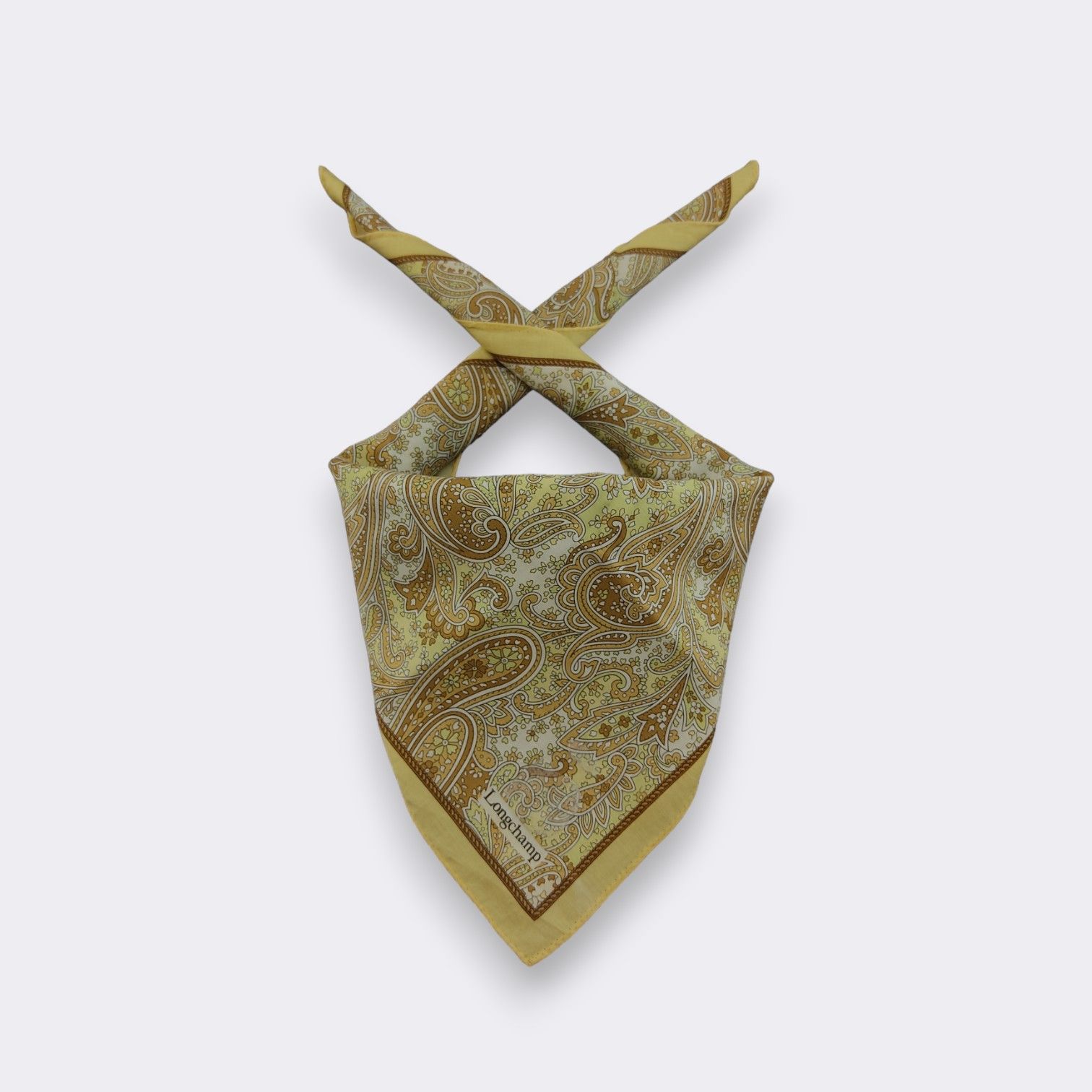 Longchamp × Vintage Vintage Longchamp Handkerchief Neckerchief Bandana H130H Size ONE SIZE - 1 Thumbnail