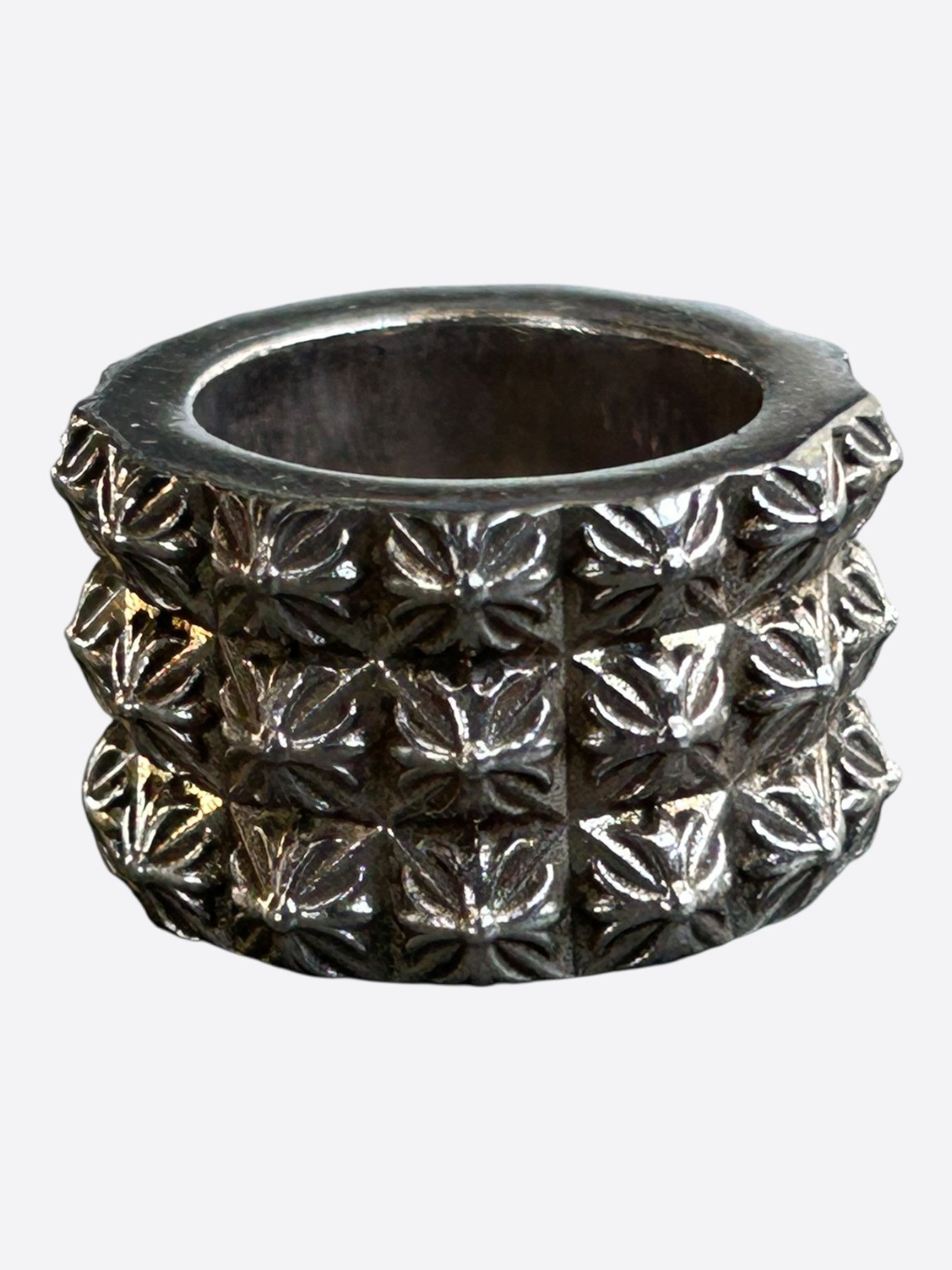 Chrome Hearts Chrome Hearts Silver Pete Punk Triple Stack Ring Size ONE SIZE - 2 Thumbnail