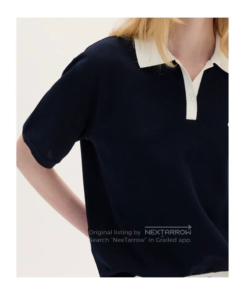 Miu Miu Miu Miu Size S Women's short sleeve Polo shirt Size S / US 4 / IT 40 - 2 Thumbnail