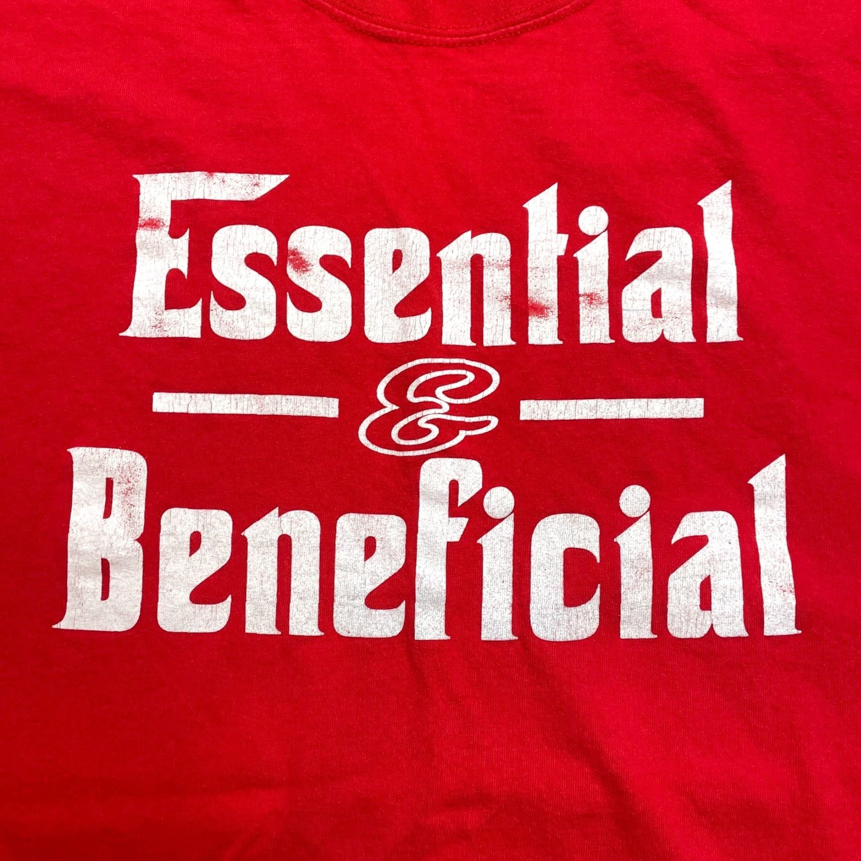 Gildan Gildan Heavy Cotton Shirt Mens 2XL Red Tee Logo Crew Neck Short Sleeve T-Shirt Size US XXL / EU 58 / 5 - 2 Thumbnail