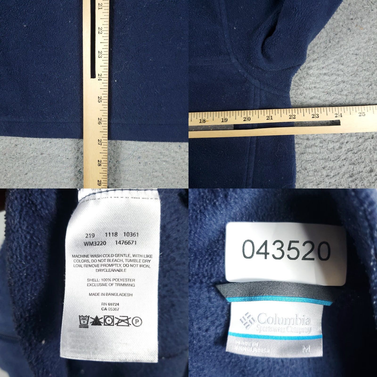 Vintage Columbia Sweater Mens M Blue Full Zip Up Fleece Pockets Logo Outdoor Classic Modern Holiday Full Zip Mens Blue Sweater Size US M / EU 48-50 / 2 - 8 Thumbnail