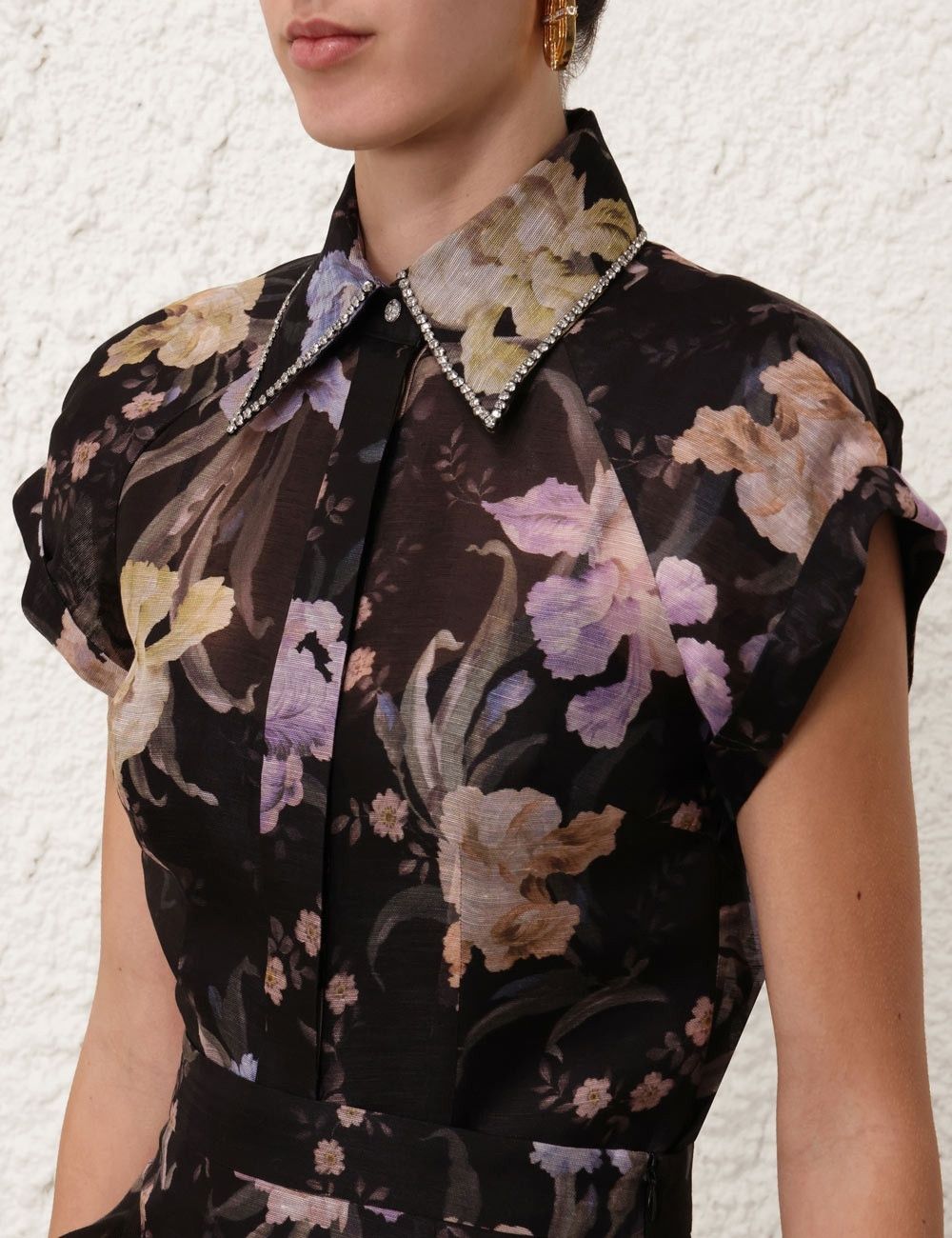 Zimmermann oc11z0825 Eden Fitted Blouse in Multicolor Size L / US 10 / IT 46 - 5 Thumbnail