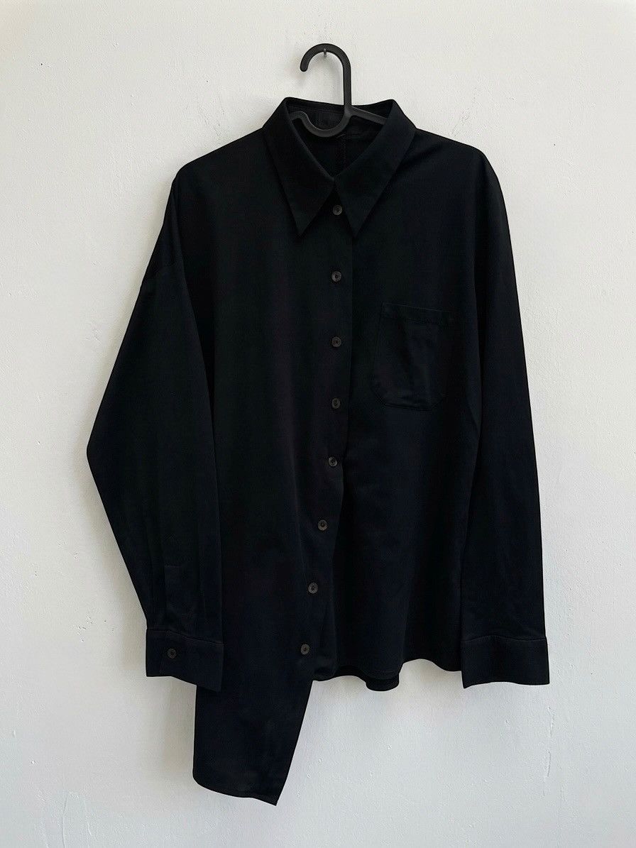 Ann Demeulemeester Ann Demeulemeester Asymmetrical Deconstructed Shirt Black Size M / US 6-8 / IT 42-44 - 1 Thumbnail