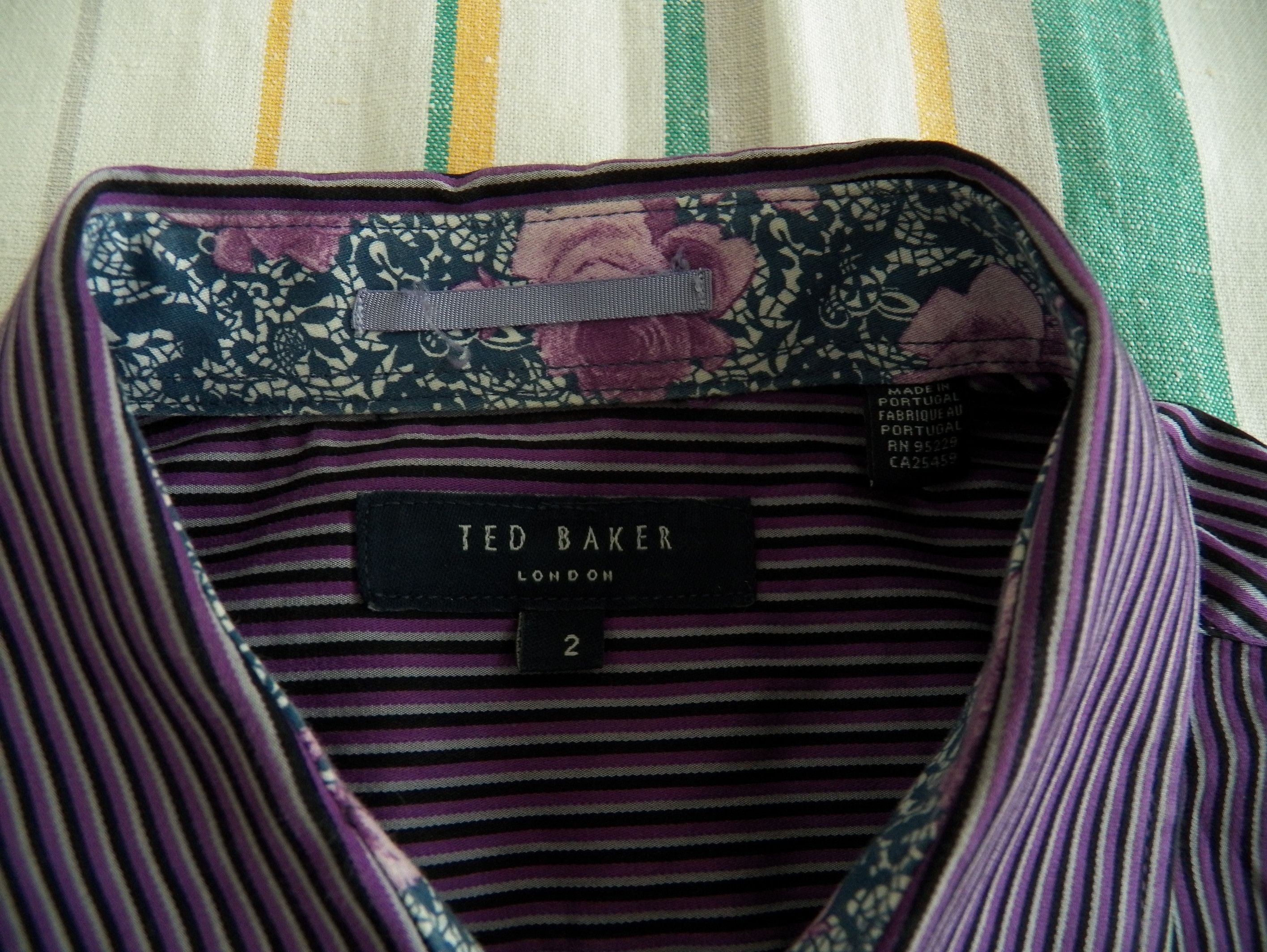Ted Baker Ted Baker Stovad Shirt Size 2 S stripe stretch cotton Size US S / EU 44-46 / 1 - 4 Thumbnail