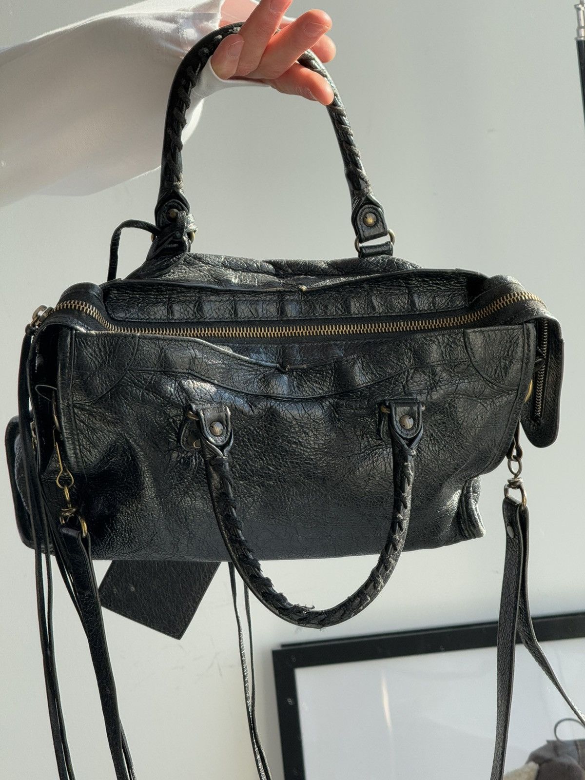 Balenciaga Vintage Balenciaga City Bag Distressed Leather Handbag Size ONE SIZE - 17 Thumbnail