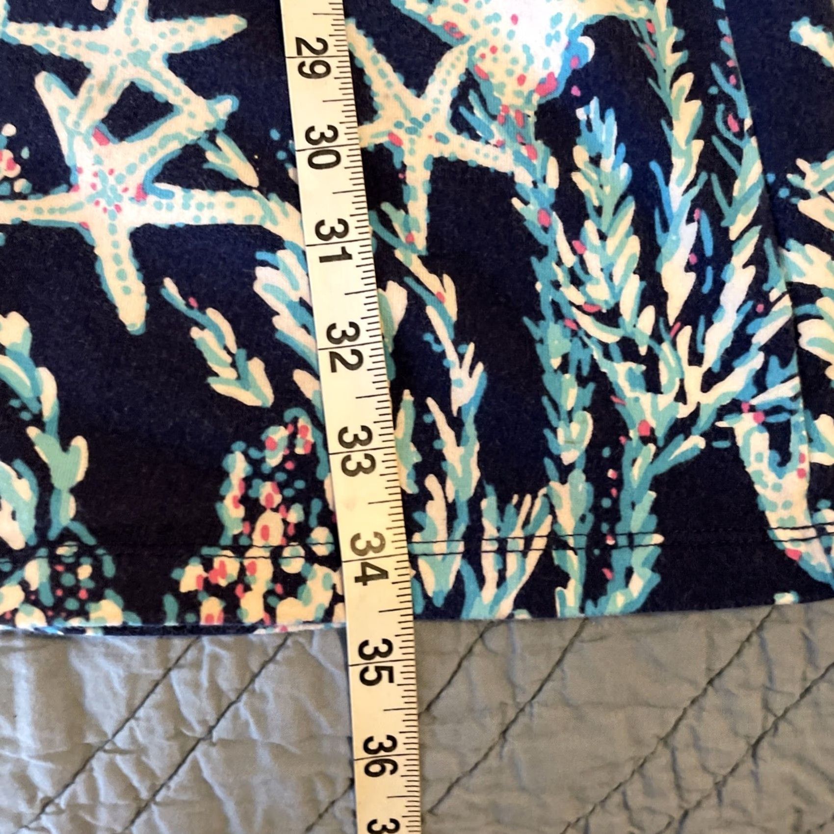 Lilly Pulitzer Lilly Pulitzer Dress Women M Blue Clarke Good Reef V-Neck Pullover Preppy Size M / US 6-8 / IT 42-44 - 6 Thumbnail