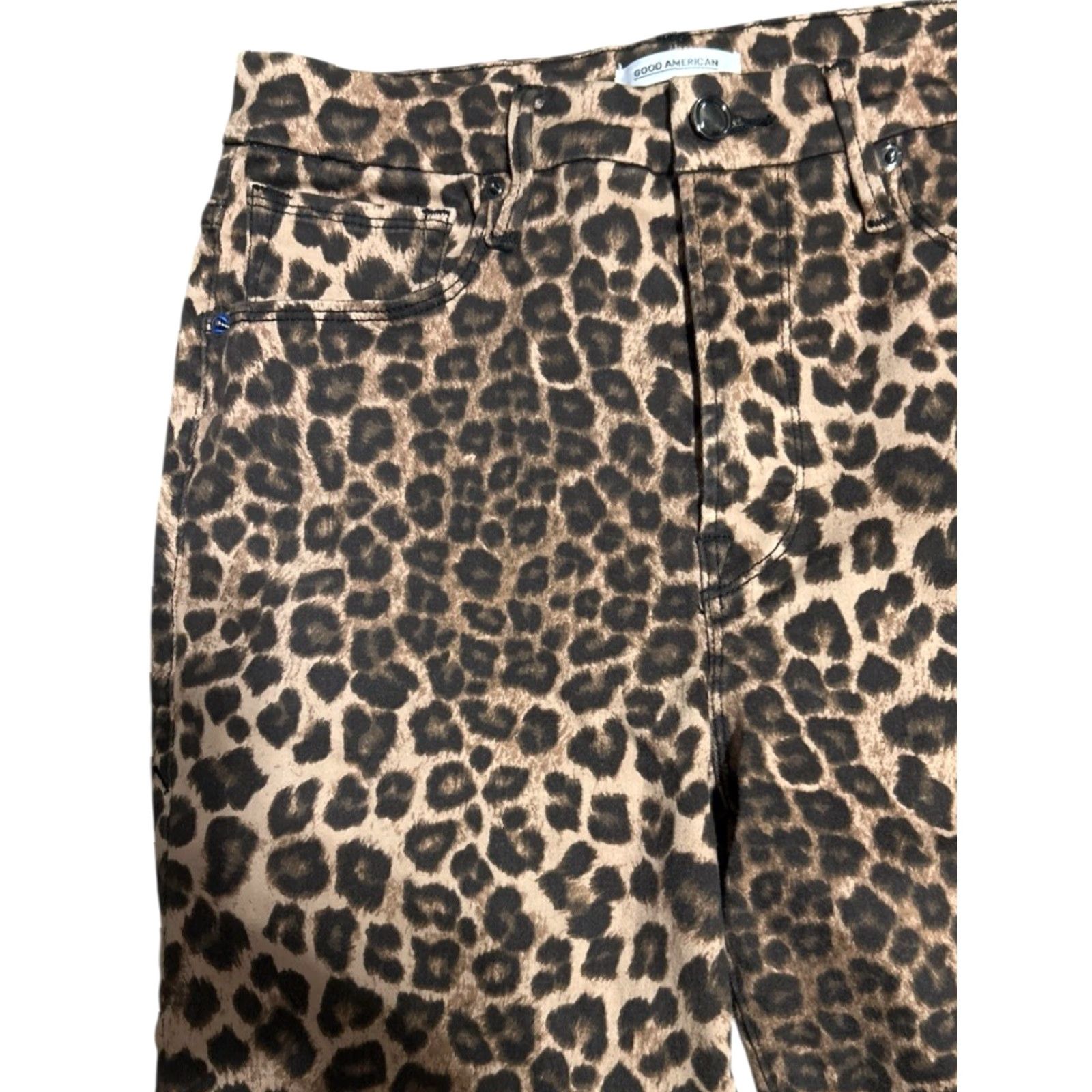 Good American Leopard Print Skinny Denim men’s 31 USA Jeans Size 31" - 3 Thumbnail