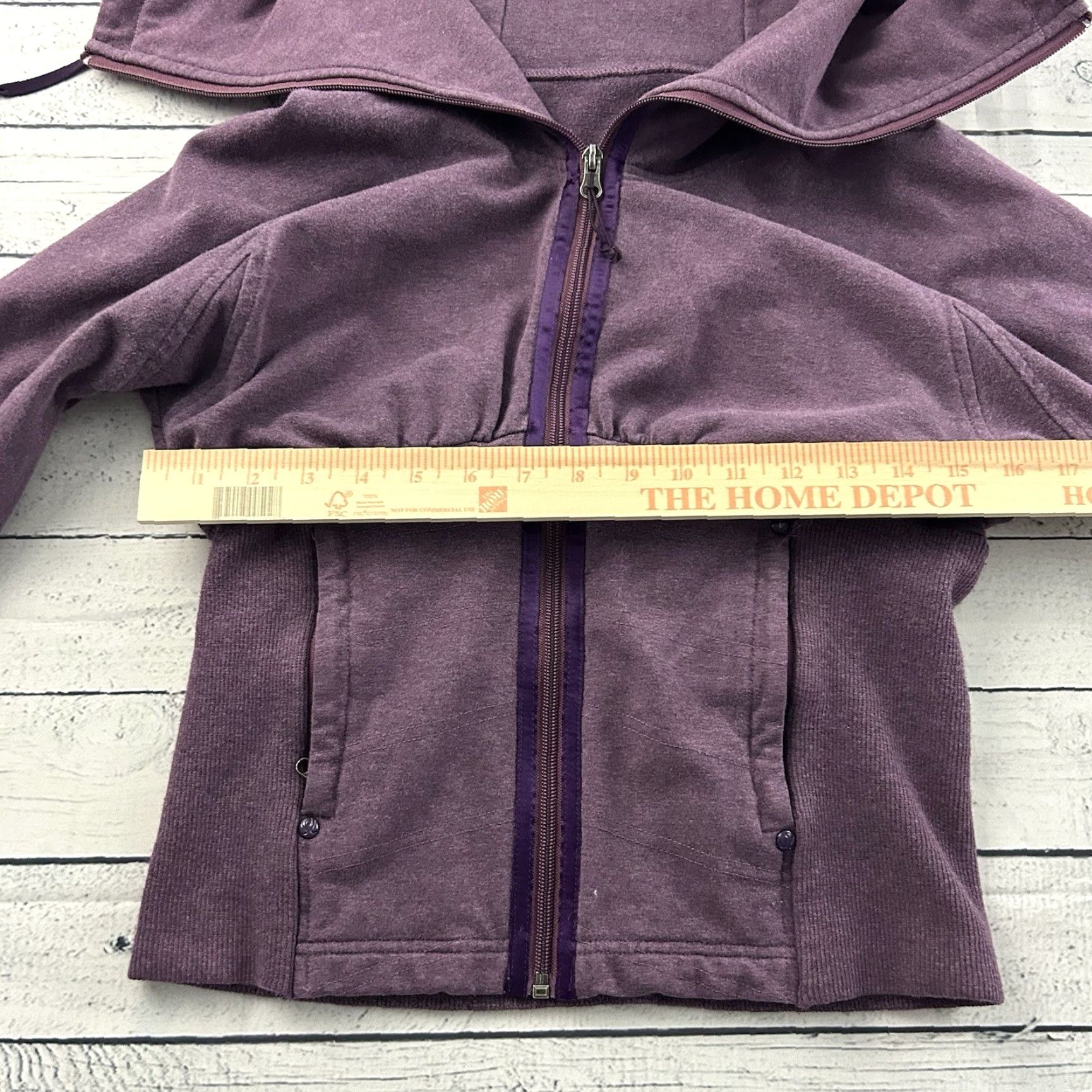 Lululemon Lululemon Full Zip Sweatshirt Women's 6 Purple Boat Neck Activewear Ladies Size M / US 6-8 / IT 42-44 - 3 Thumbnail