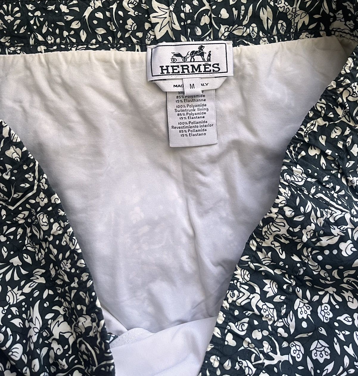 Hermes HERMÈS “Jardin de la Maharani” swim trunks Size US 38 / EU 54 - 5 Thumbnail