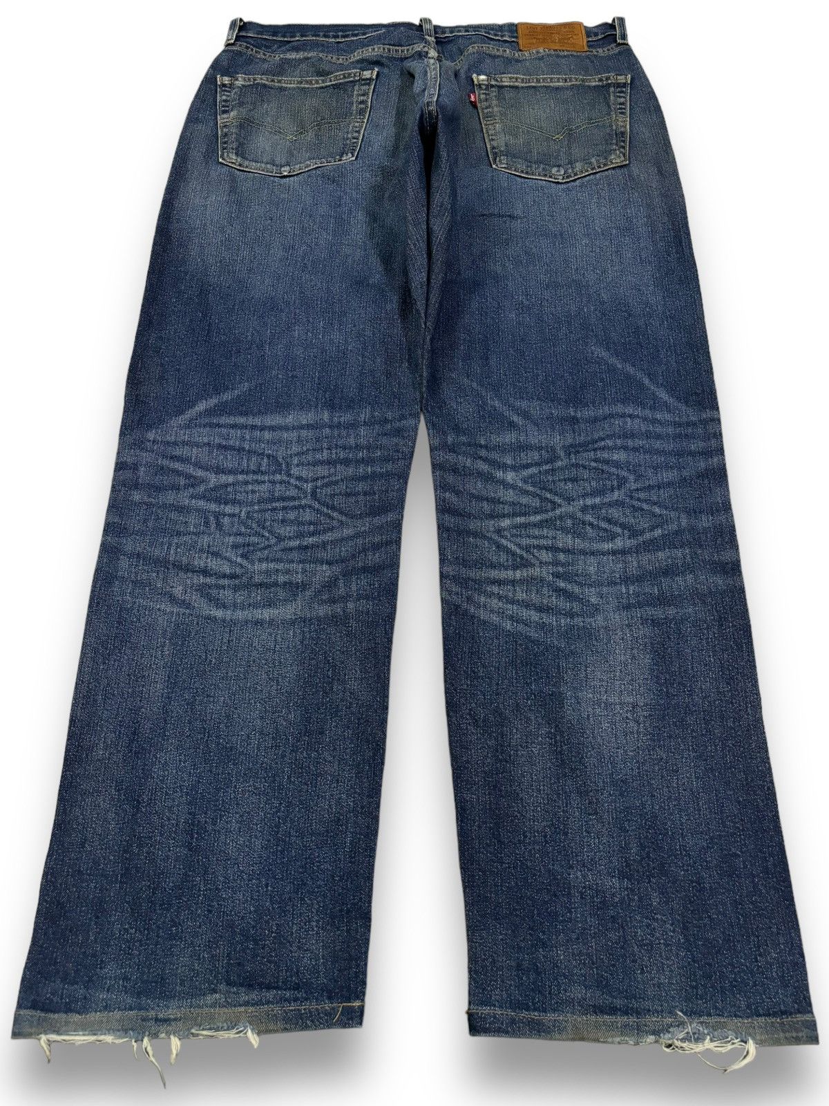 Levi's Vintage Clothing Vintage Y2K Levis Premium Big E Loose Fit Distressed Jeans Size US 34 / EU 50 - 2 Thumbnail