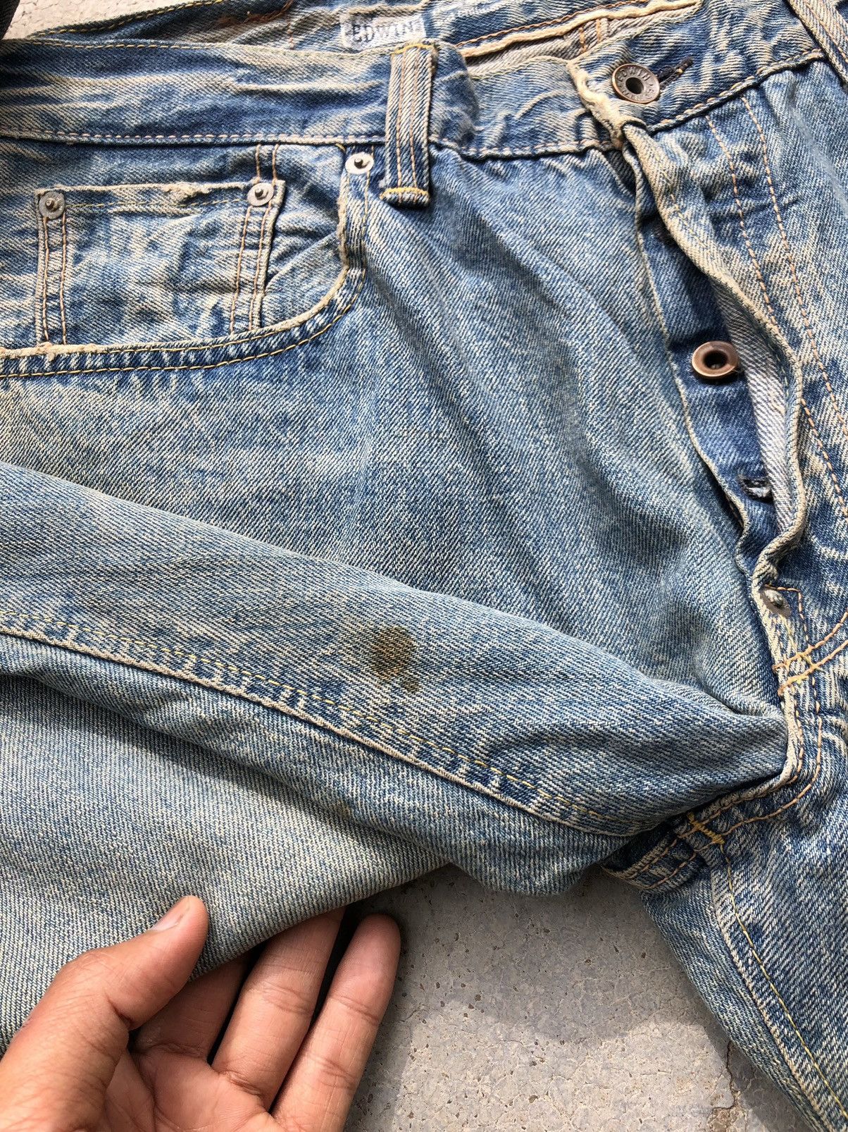 Edwin RUSTY BLUE EDWIN SELVEDGE DENIM Size US 35 - 8 Thumbnail