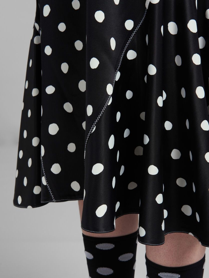 Marni o1w1db10824 Satin Dress in Black Size M / US 6-8 / IT 42-44 - 5 Thumbnail