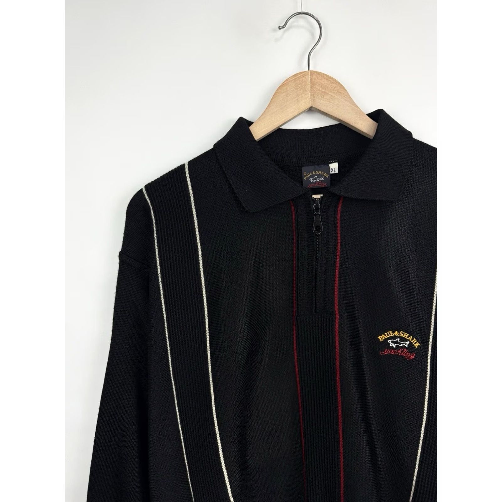 Paul & Shark VINTAGE Paul & Shark Sweater Yachting 90s Heavy Weight Pullover XL Mens Black Size US XL / EU 56 / 4 - 3 Thumbnail