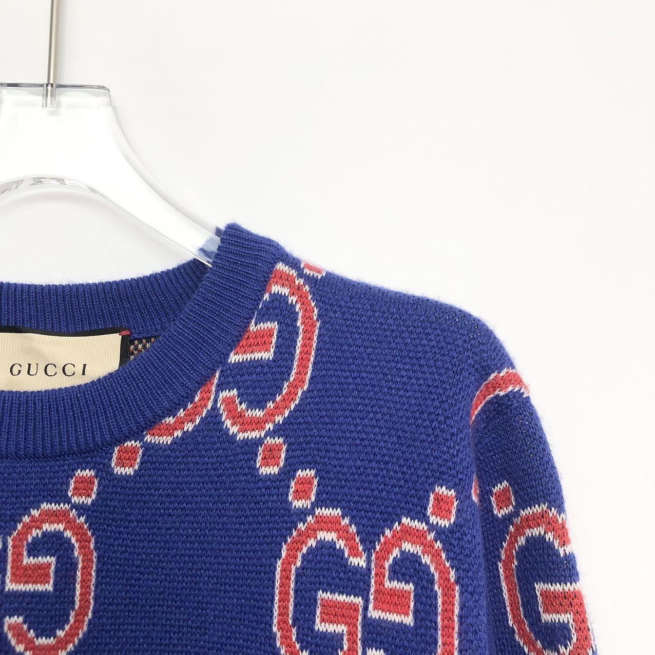 Gucci Gucci Dragon Baby Logo Long Sleeve Sweater Men Blue K26WX Size US XXS / EU 40 - 3 Thumbnail