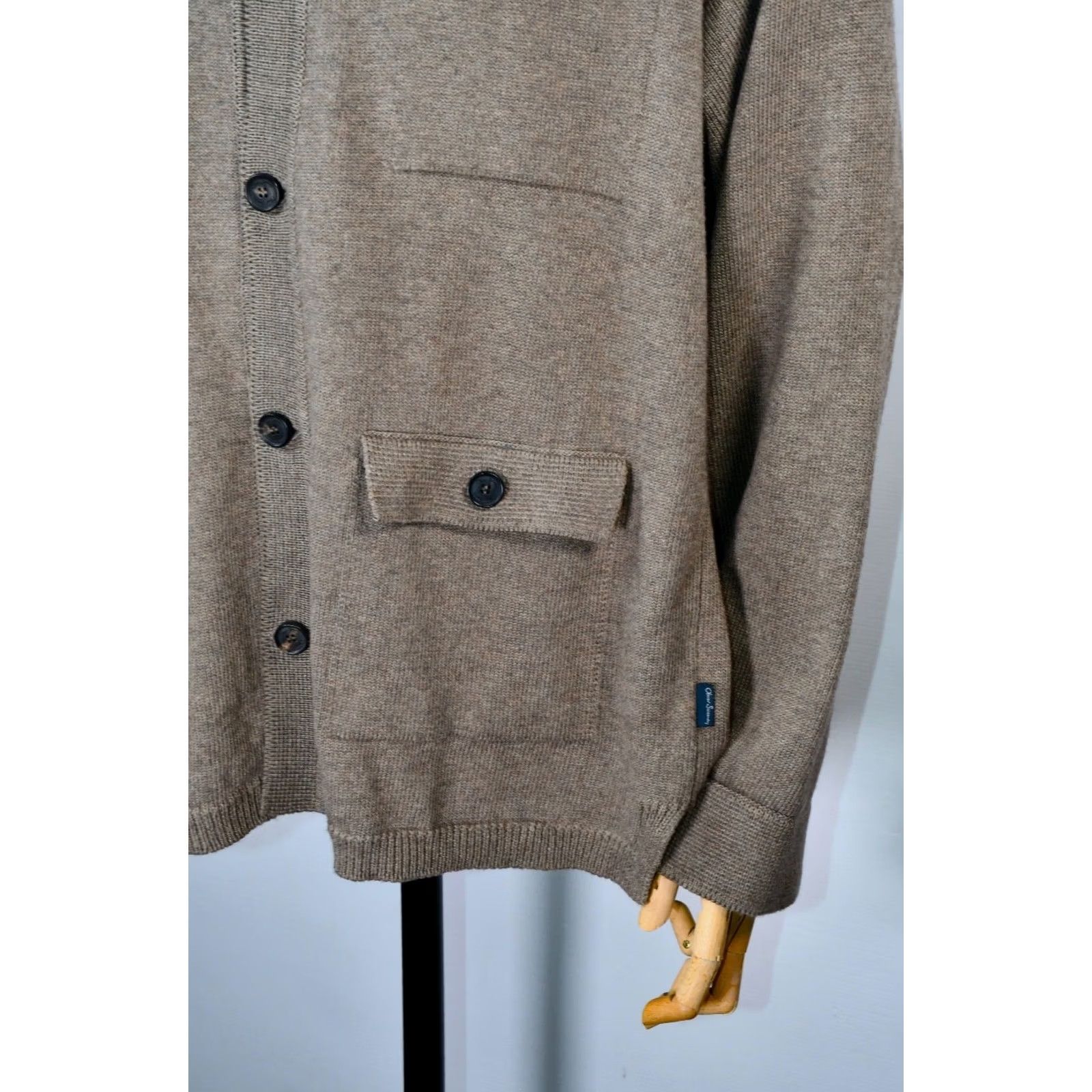 Oliver Sweeney Oliver Sweeney Brecon Cardigan Cotton & Wool size XL Men Sweater Be beige Size US XL / EU 56 / 4 - 3 Thumbnail