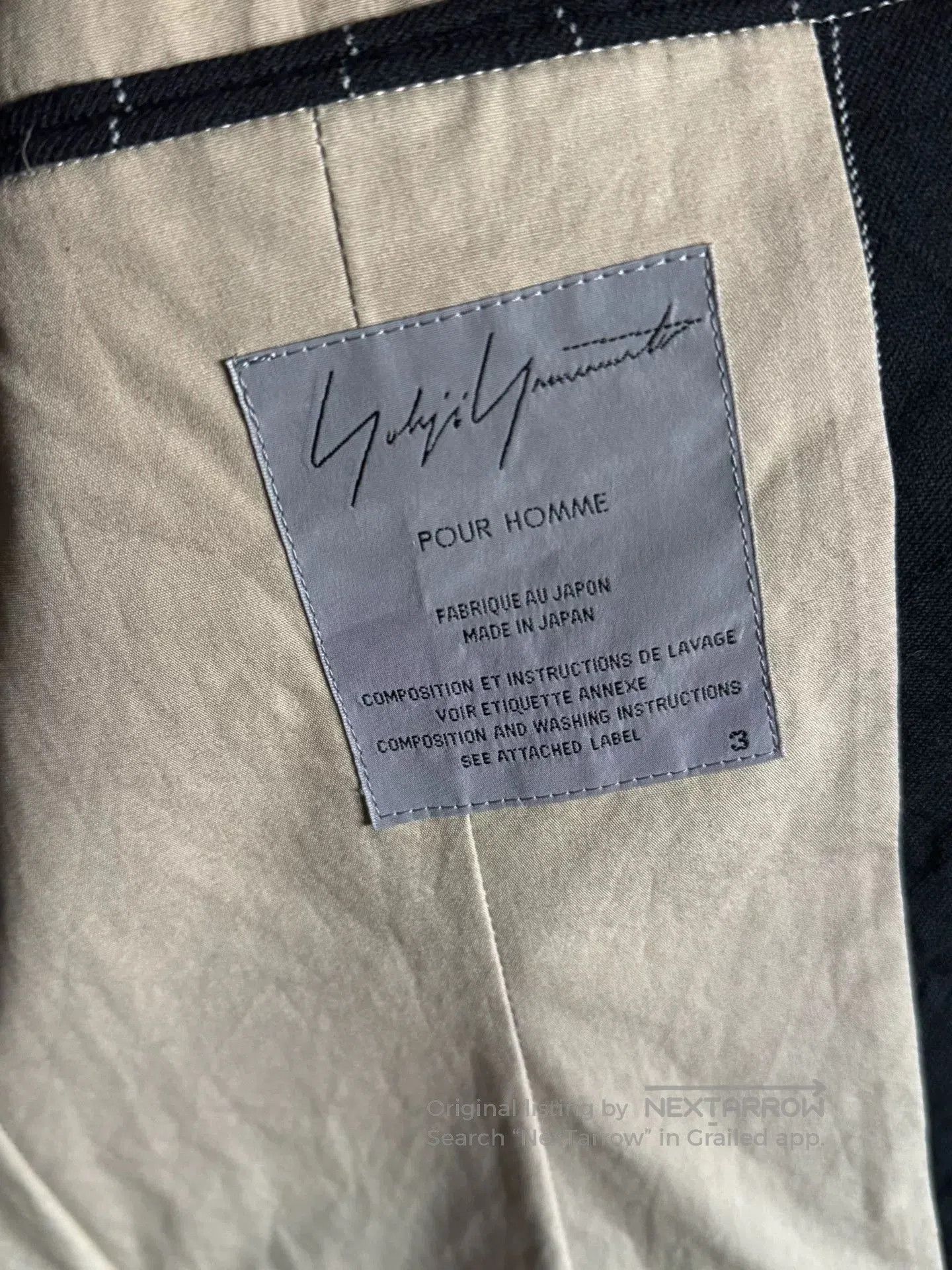 Yohji Yamamoto Yohji Yamamoto Pour Homme 11AW Size 3. Size US L / EU 52-54 / 3 - 3 Thumbnail