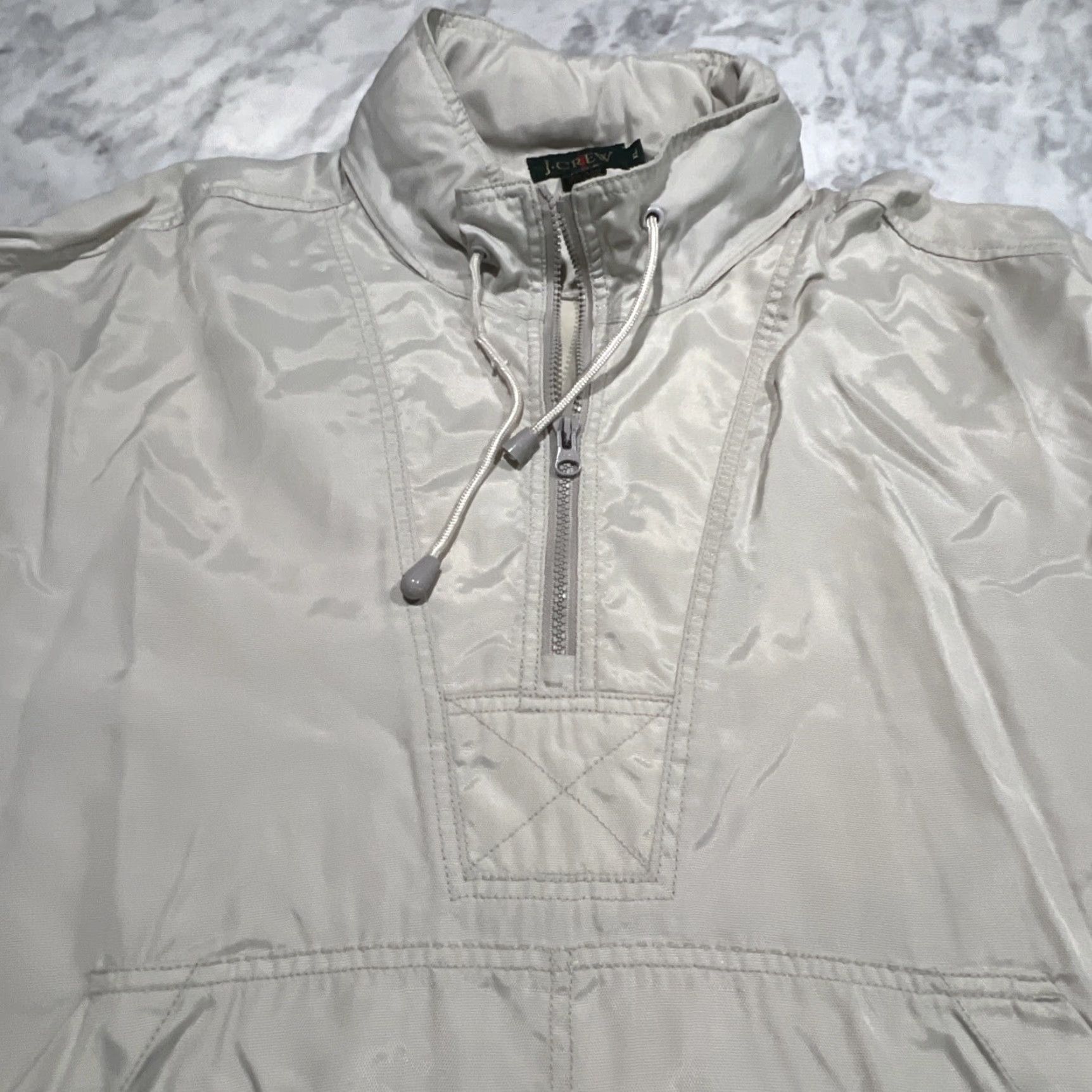 J.Crew Vintage J.Crew Anorak Hood Windbreaker Jacket Men XL Nylon Solid 90s Outdoor Sports Size US XL / EU 56 / 4 - 2 Thumbnail