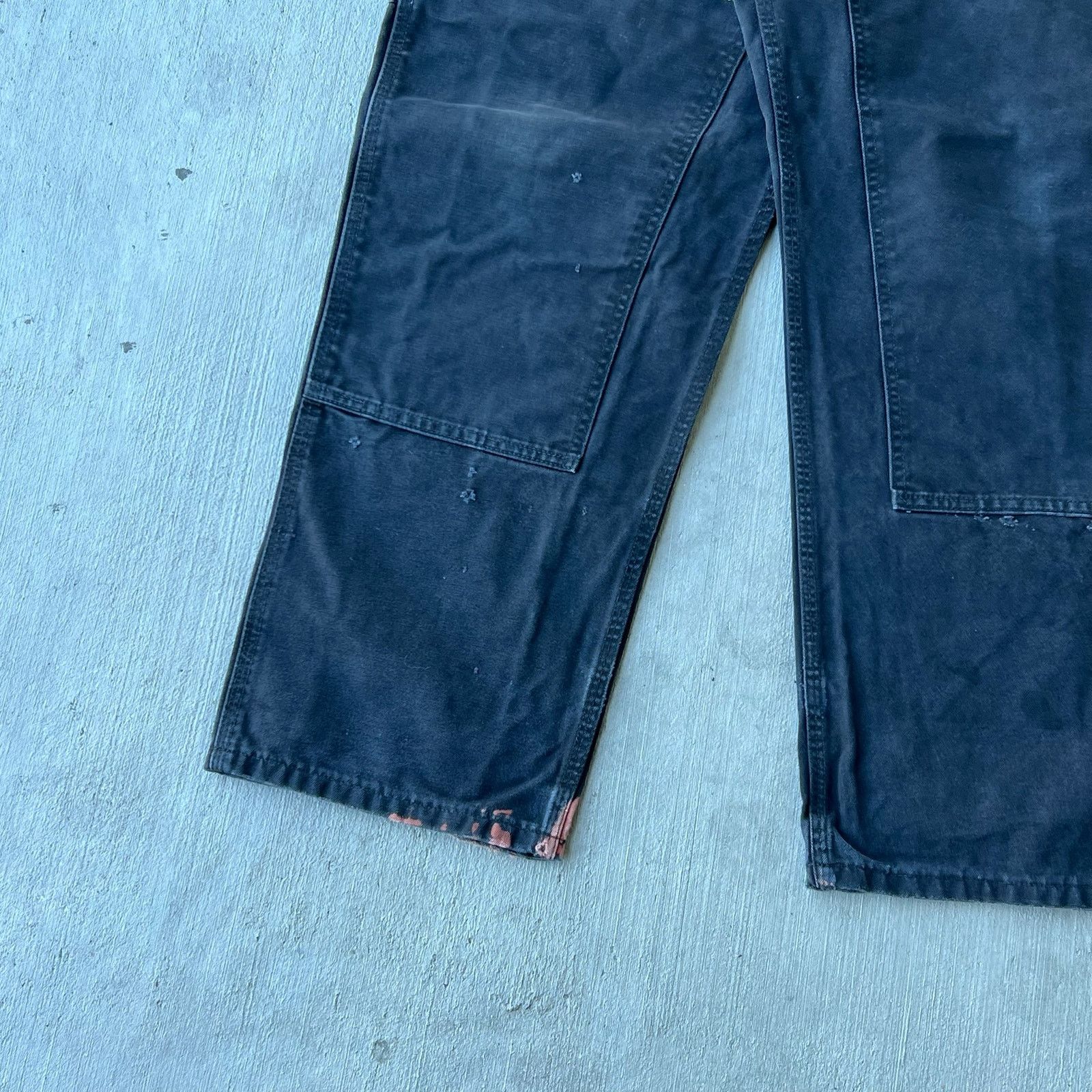 Carhartt × Vintage Carhartt faded black double knee work wear carpenter pants Size US 36 / EU 52 - 4 Thumbnail