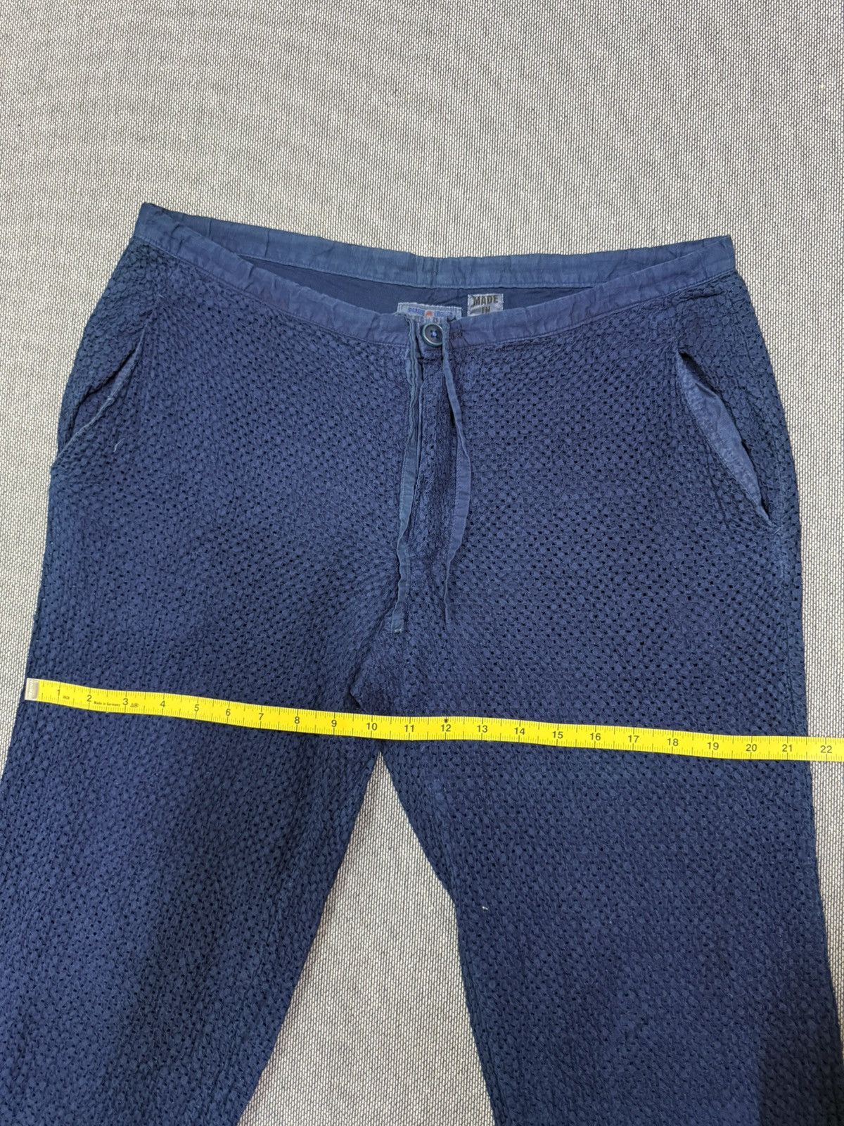 Blue Blue Japan Vintage Blue Blue Japan Indigo Textured Pants Size US 34 / EU 50 - 16 Thumbnail