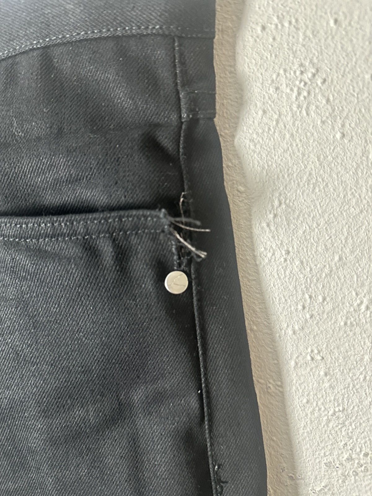 Unsound Rags UNSOUNDRAGS Q CUT JEANS BLACK RAW DENIM Size US 32 / EU 48 - 3 Thumbnail