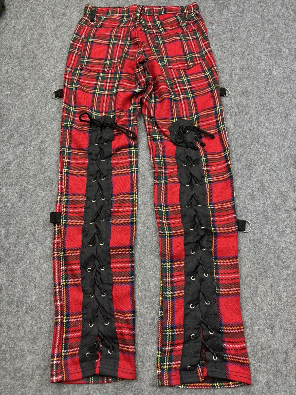 Seditionaries 💥Seditionaries💥Tiger Punk Lace Up Tartan Pant F764 Size US 30 / EU 46 - 18 Thumbnail