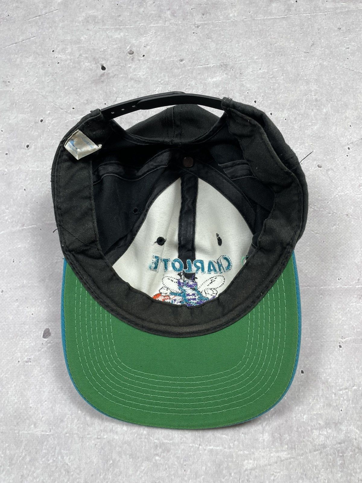 NBA × Starter × Vintage Vintage 90s Charlotte Hornets Snap Back Hat Size ONE SIZE - 3 Thumbnail