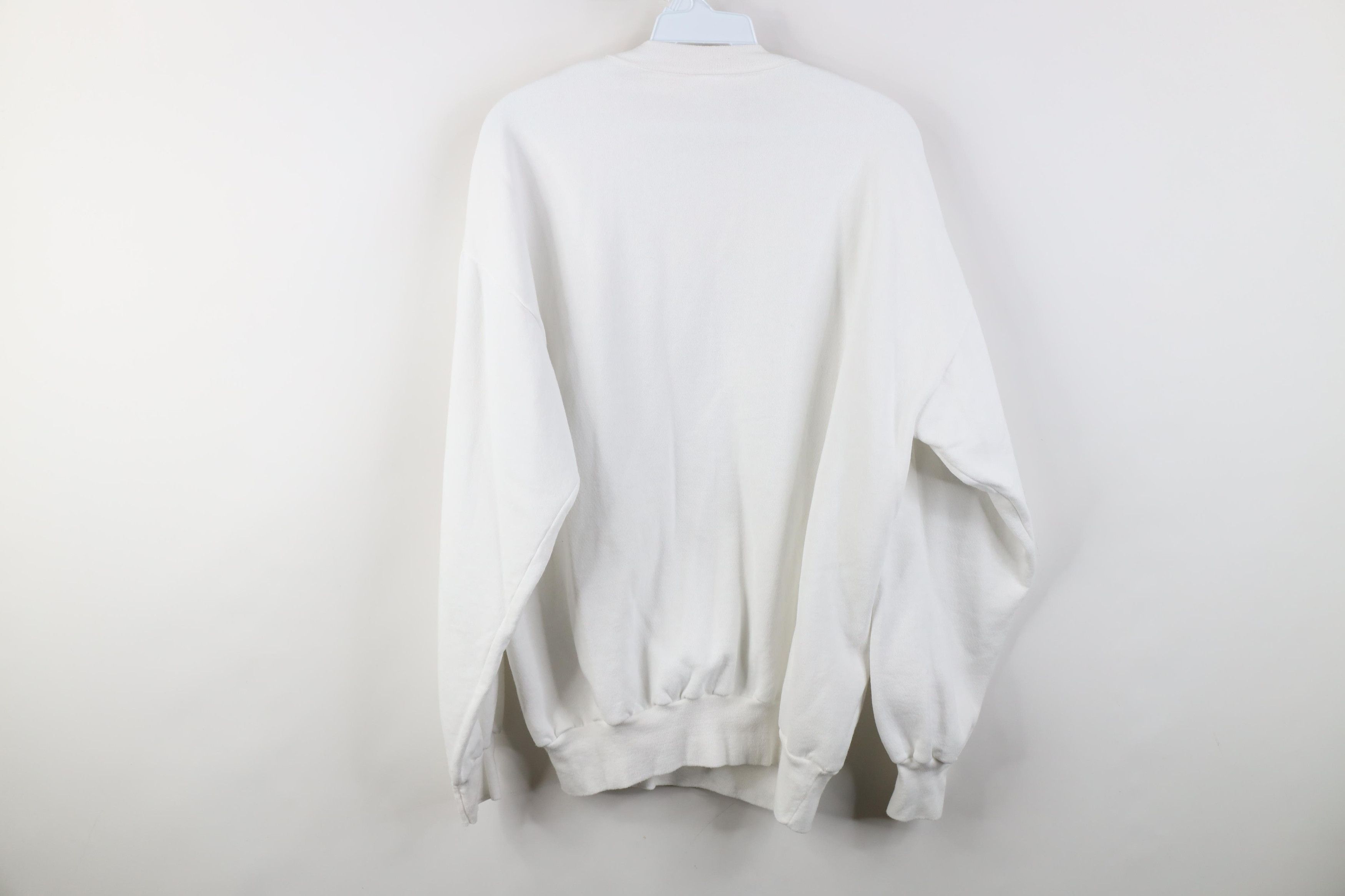 Vintage Vintage 80s Streetwear Duck Crewneck Sweatshirt White USA Size US XL / EU 56 / 4 - 8 Thumbnail