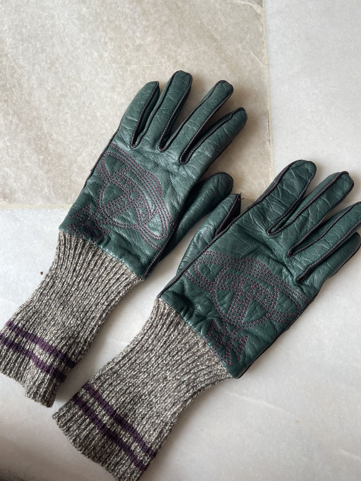 Vivienne Westwood Vintage Vivienne Westwood Leather Glove Big Orb Size ONE SIZE - 7 Thumbnail