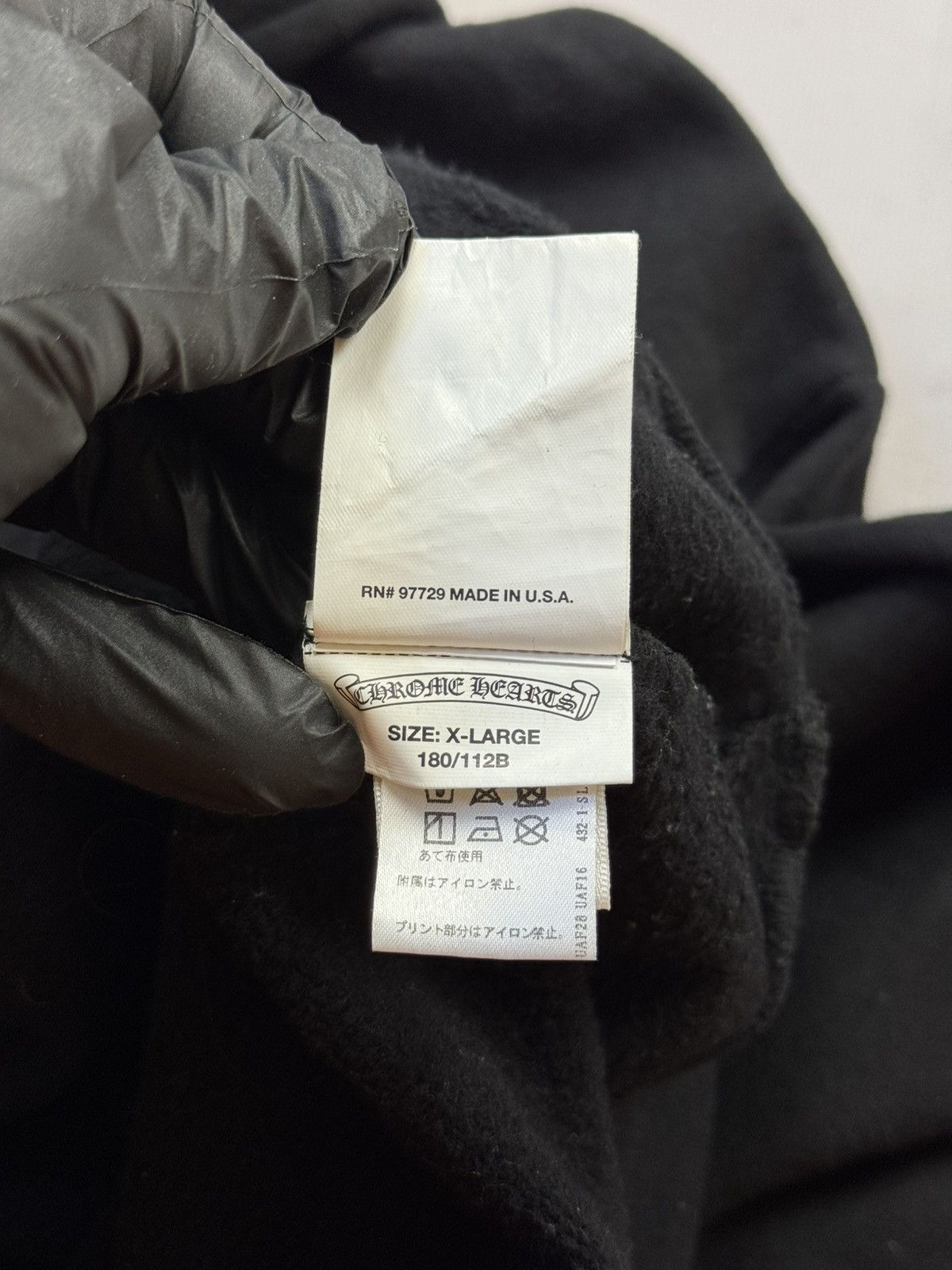 Chrome Hearts Chrome Hearts Flame Sleeve Hoodie(Black/L) Size US L / EU 52-54 / 3 - 17 Thumbnail