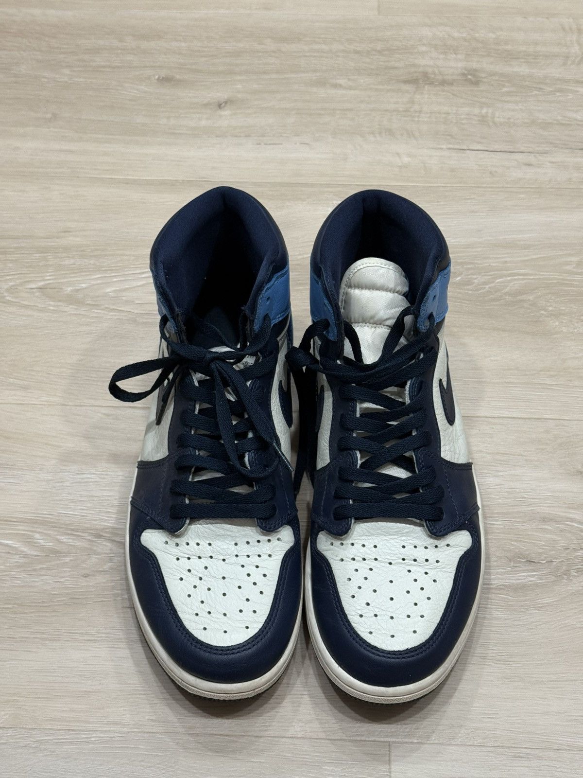 Jordan Brand Air Jordan 1 High Obsidian Size US 12 / EU 45 - 8 Thumbnail