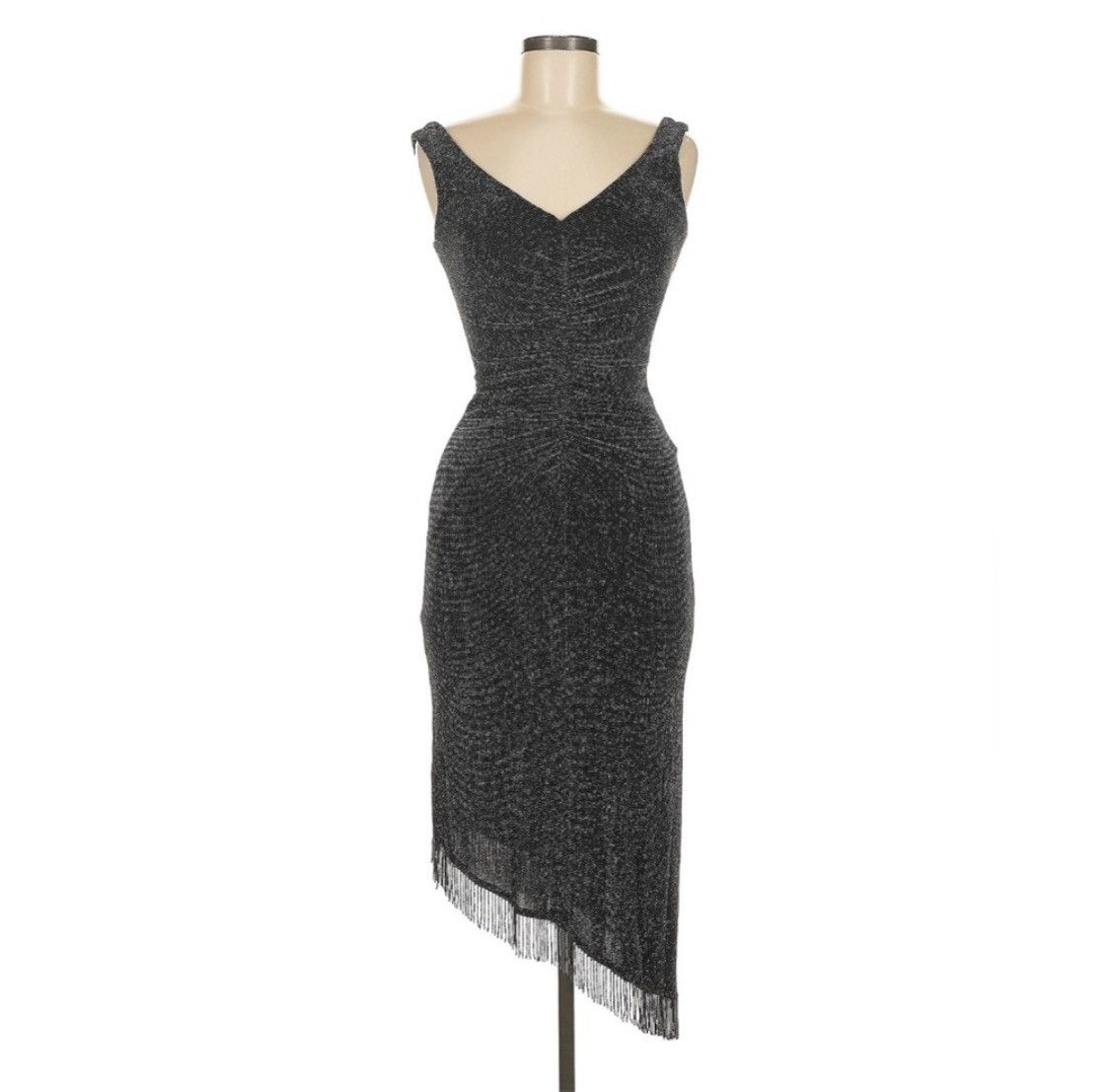 Vintage Cache Sparkly Black Cocktail Dress Size M / US 6-8 / IT 42-44 - 1 Thumbnail