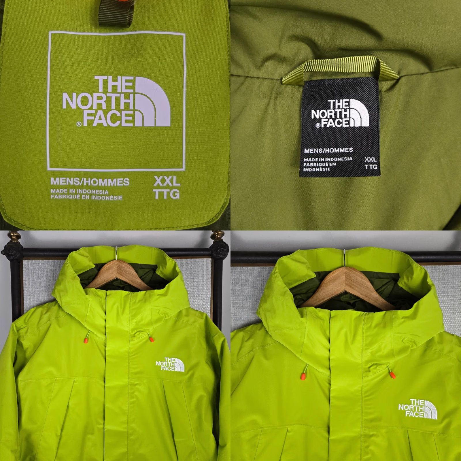 The North Face The North Face 3 in 1 Jacket Mens 2XL Hi-Viz Neon Green Waterproof Shell Insulated DryVent Zip Front Pockets Snow Ski Winter Coat Size US XXL / EU 58 / 5 - 10 Thumbnail