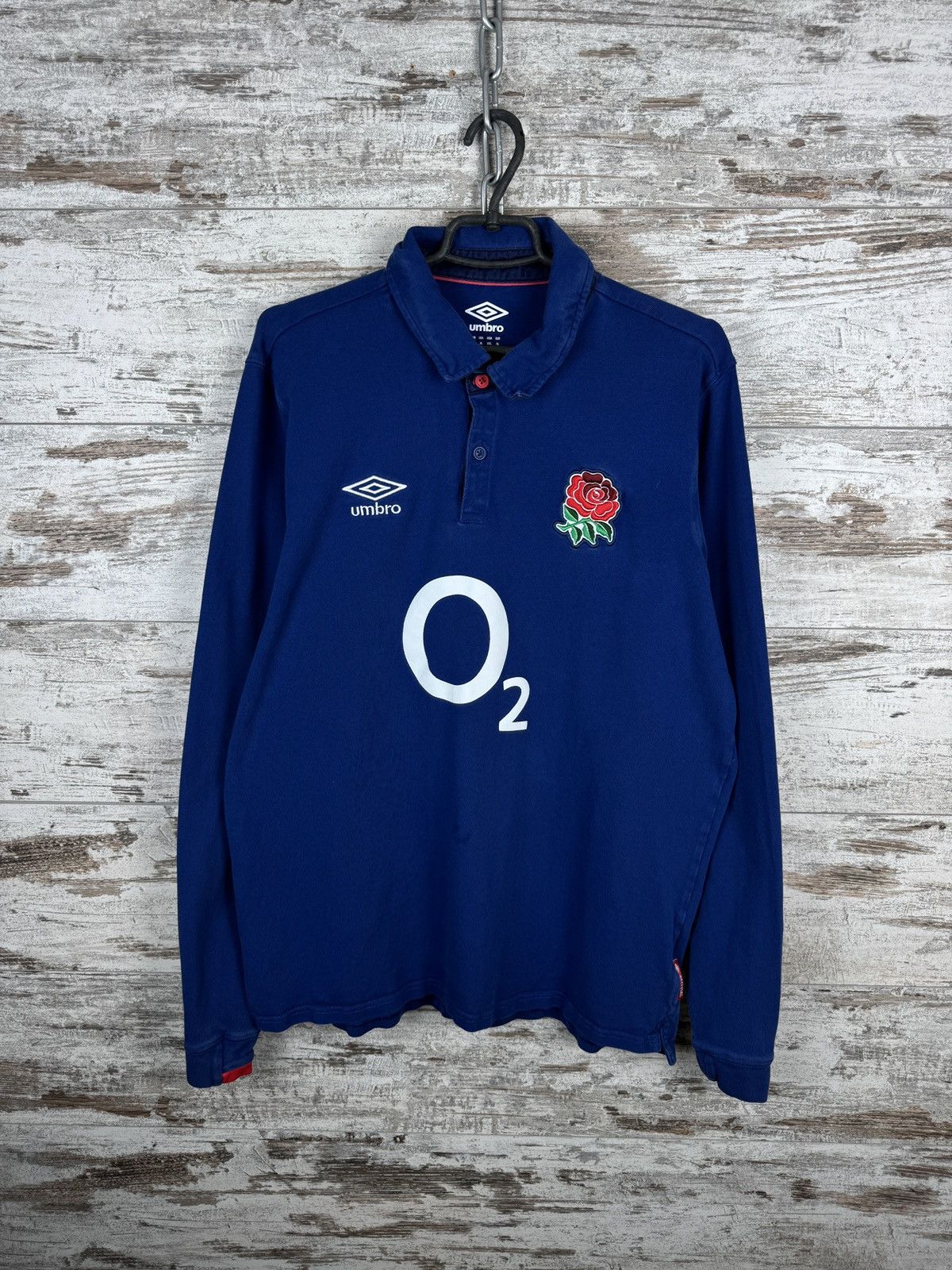 Umbro × Vintage Mens Vintage Umbro England Rugby league sweatshirt T-shirt Size US XL / EU 56 / 4 - 2 Thumbnail