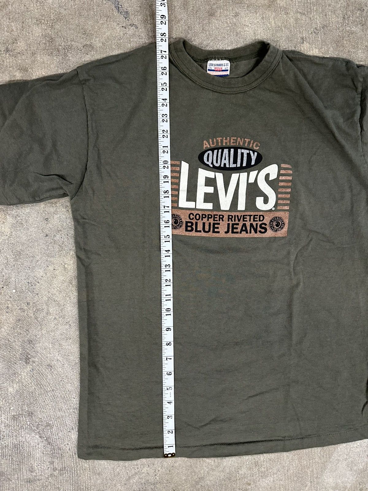 Levi's Vintage 90s Levi’s Riveted Blue Jeans T-Shirt L/XL Size US L / EU 52-54 / 3 - 8 Thumbnail