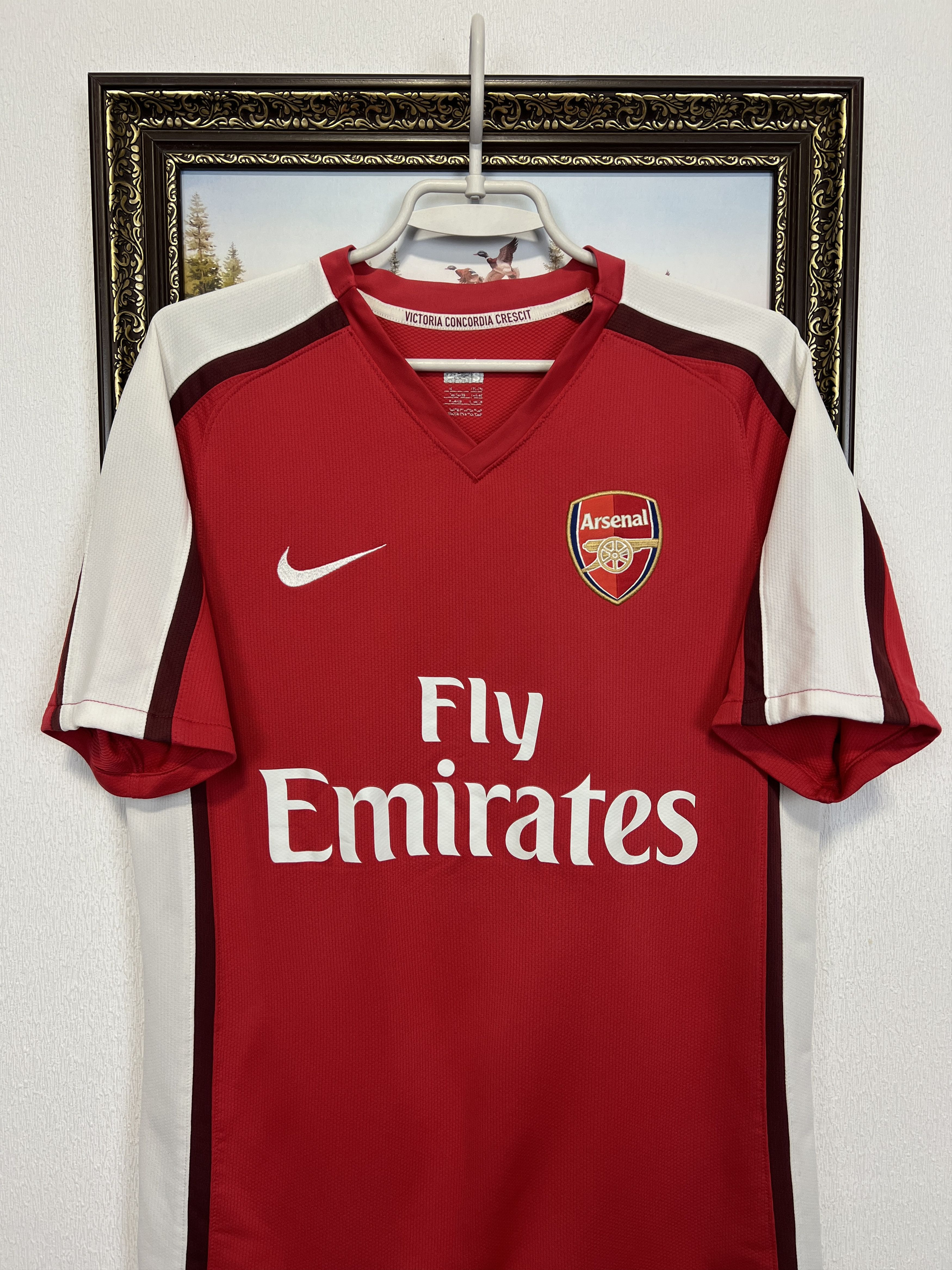 Nike Arsenal Home football shirt 2008 Soccer #4 Fabregas Jersey Size US S / EU 44-46 / 1 - 2 Thumbnail