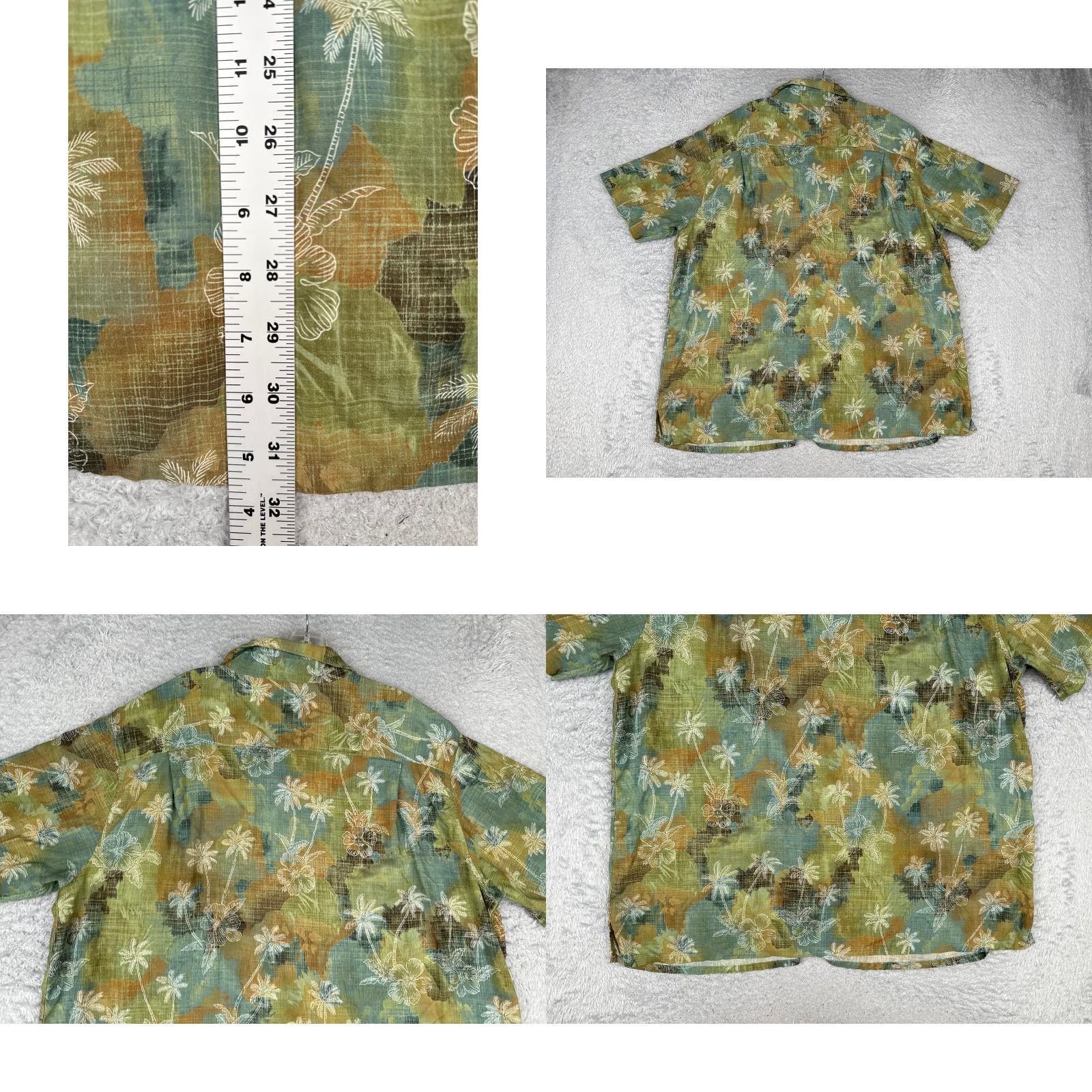 Vintage Batik Bay Shirt Adult 2XL Green Floral Button Hawaiian 100% Rayon Batik Bay Button-Up Aloha Hawaiian Resort Size US XXL / EU 58 / 5 - 9 Thumbnail