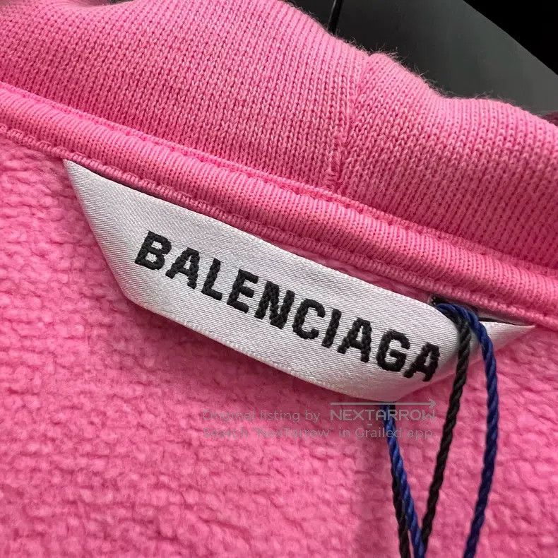 Balenciaga Balenciaga Pink Small Logo Hoodie Size US M / EU 48-50 / 2 - 3 Thumbnail