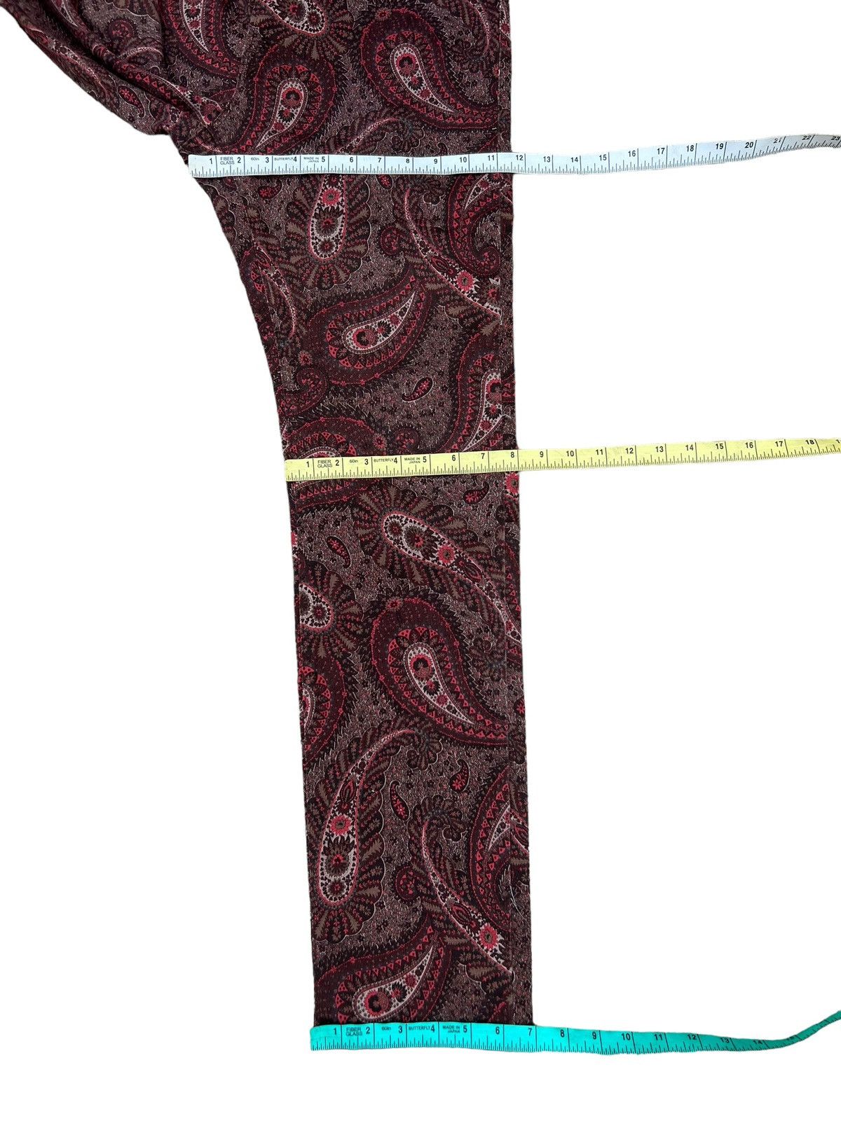 Vintage Grosso Collection Japan Paisley Stretch Psychedelic Jeans Size US 31 - 4 Thumbnail