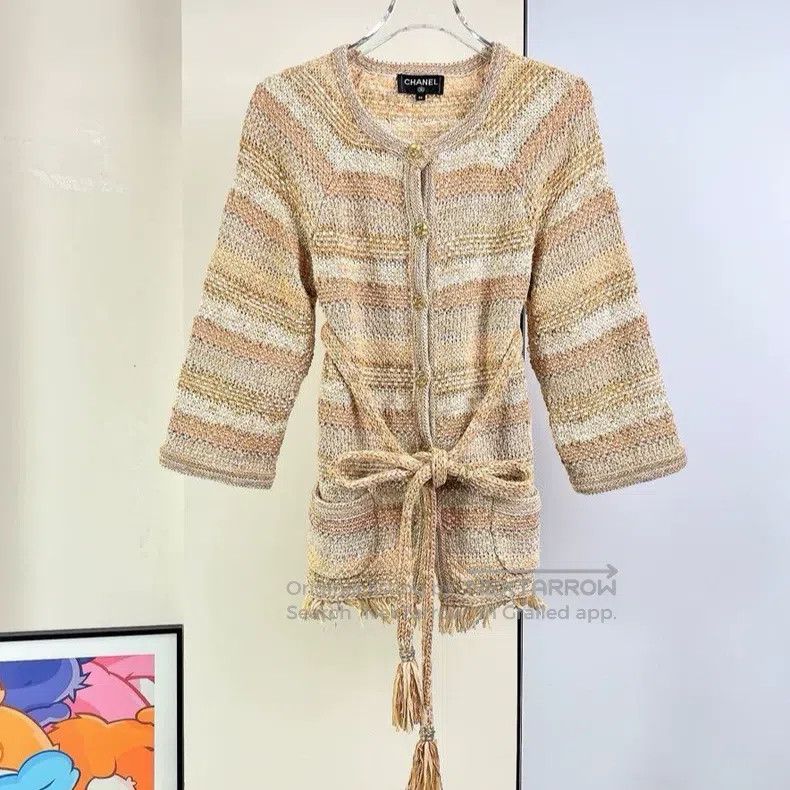 Chanel Chanel 18C Greek Series Mixed Colour Braided Tassel Cardig Size XS / US 0-2 / IT 36-38 - 1 Thumbnail