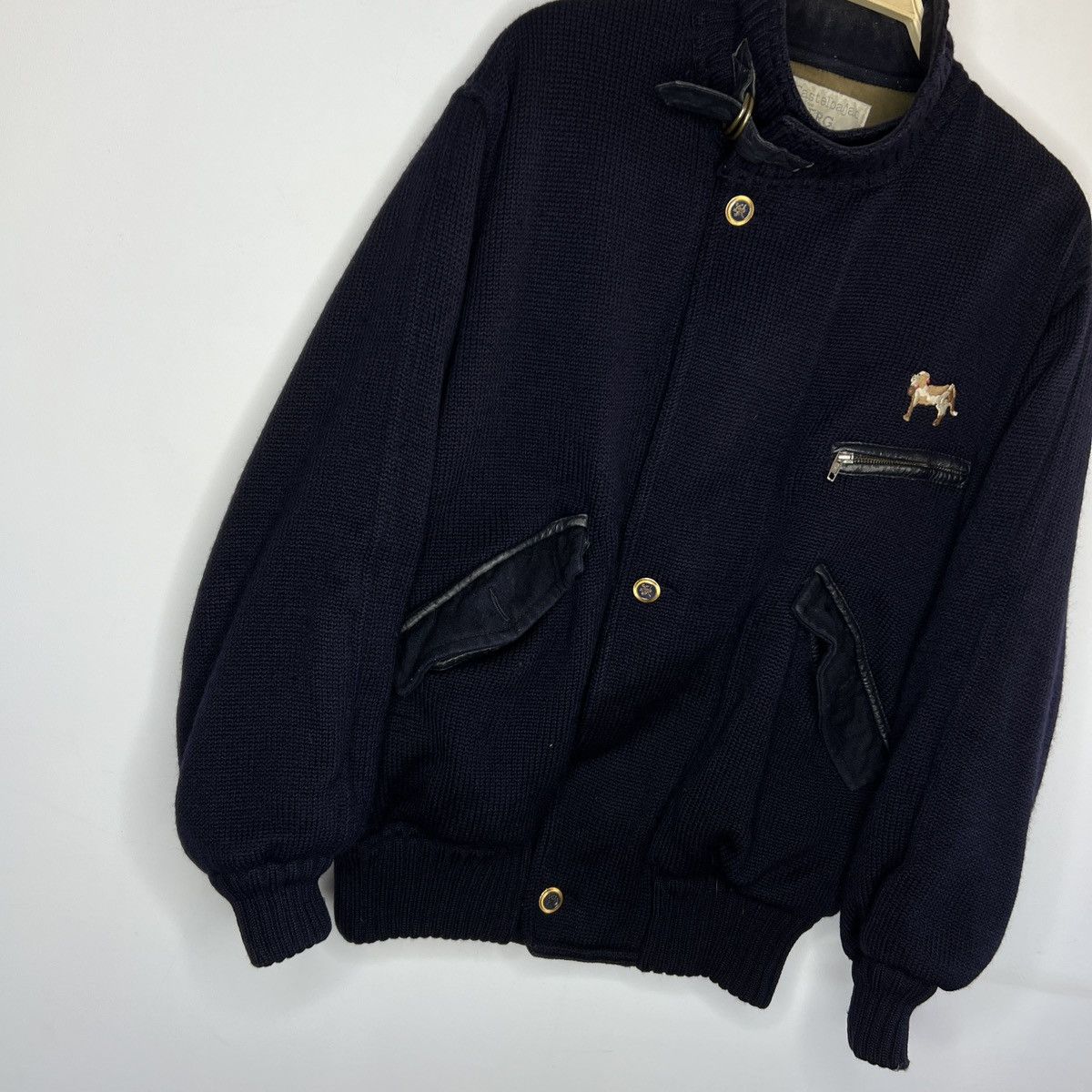 Iceberg × Jean Charles De Castelbajac JC de Castelbajac pour ICEBERG Vintage 80s Wool Navy Jacket Size US M / EU 48-50 / 2 - 4 Thumbnail