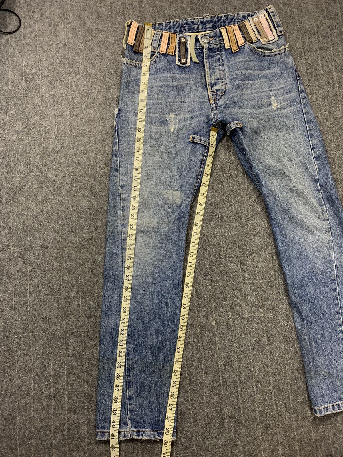 Dsquared2 Rare Dsquared2 DC/DC Denim Jeans Multicolor Hook Waist Size US 31 - 19 Thumbnail