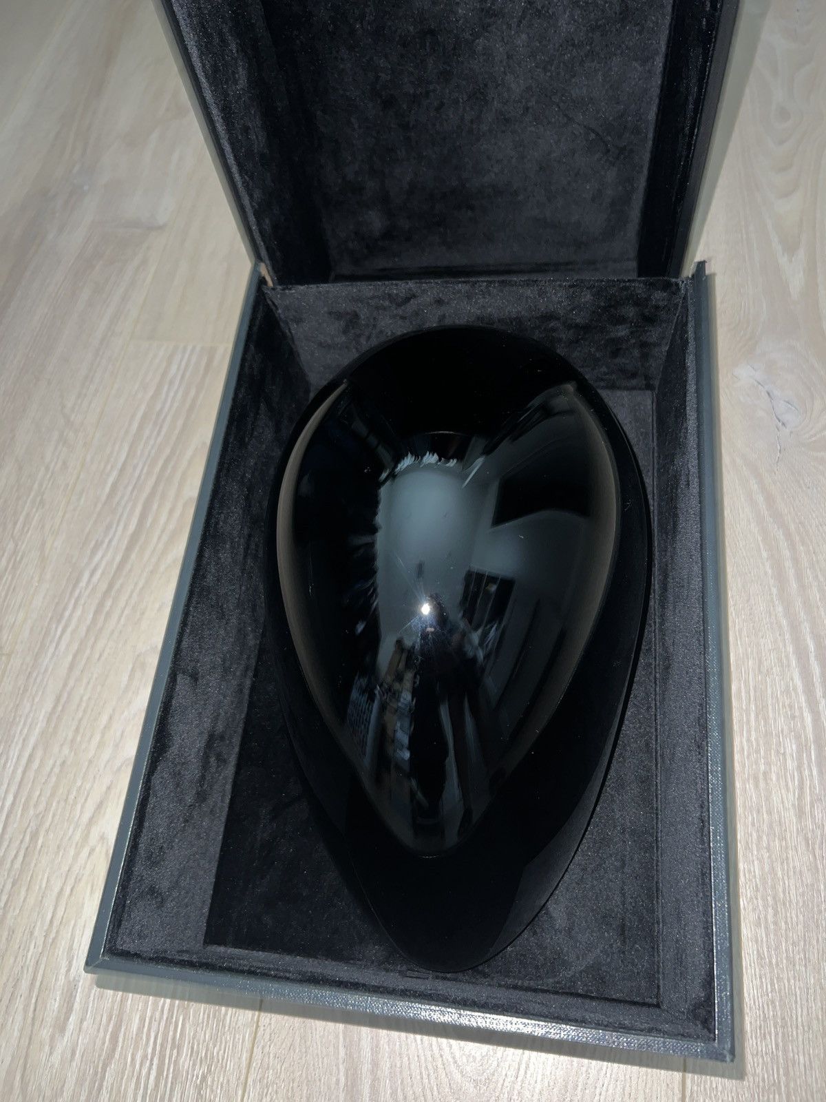 image of Balenciaga Couture X Mercedes Amg Faceshield in Black, Men's