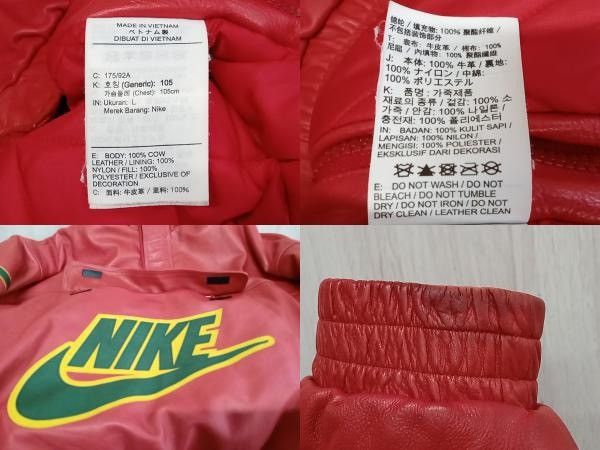 Nike × Supreme Supreme x Nike Leather Anorak Jacket Red L Size US L / EU 52-54 / 3 - 4 Thumbnail