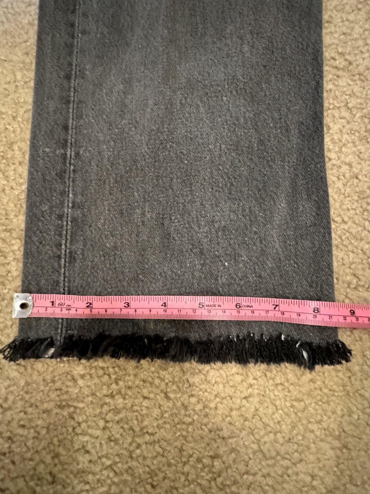 Levi's Vintage black Levi jeans with raw hem Size US 31 - 6 Thumbnail