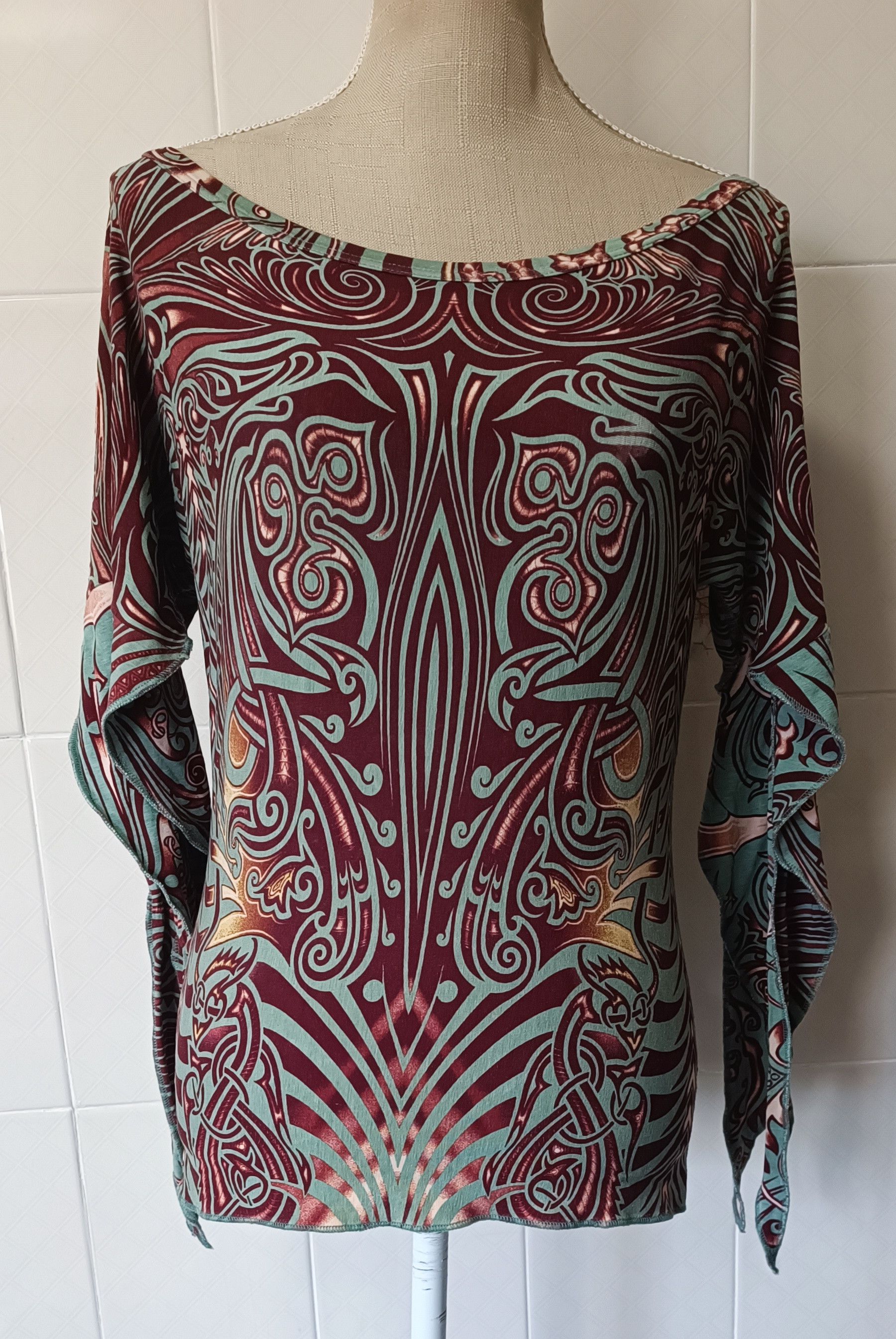 SS1996 - Cyberbaba show - Dragon print top