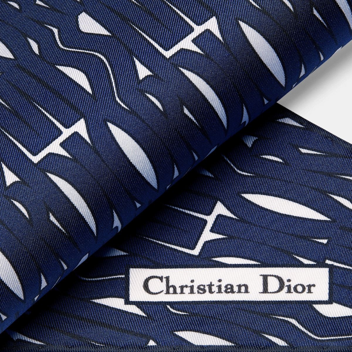 Dior o1bcso1str0226 Size:OS/Allover Diamond in White/Nevy Blue Size ONE SIZE - 3 Thumbnail