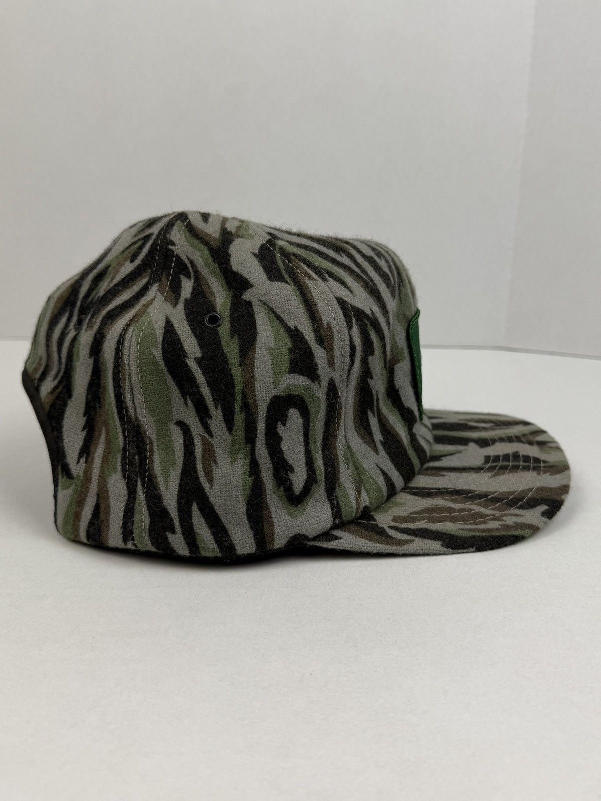 Woolrich Woolen Mills Vintage Woolrich Wool Camo SnapBack Hat K-Products Tree Bark Size ONE SIZE - 3 Thumbnail