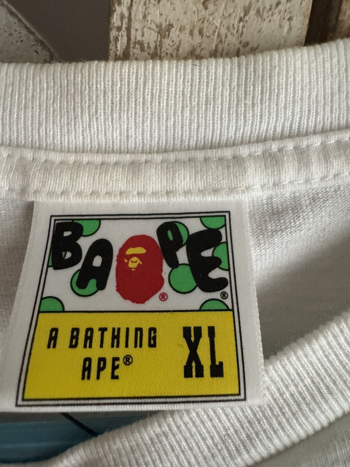 Bape Bape wavy logo tee Size US M / EU 48-50 / 2 - 3 Thumbnail