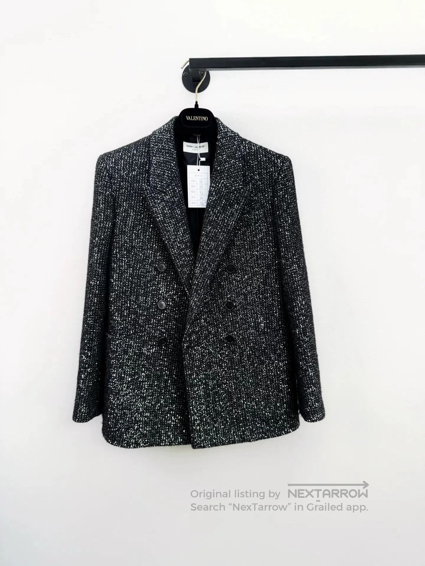 Saint Laurent Paris Saint Laurent SLP Sequined Blazer. Size S / US 4 / IT 40 - 1 Thumbnail